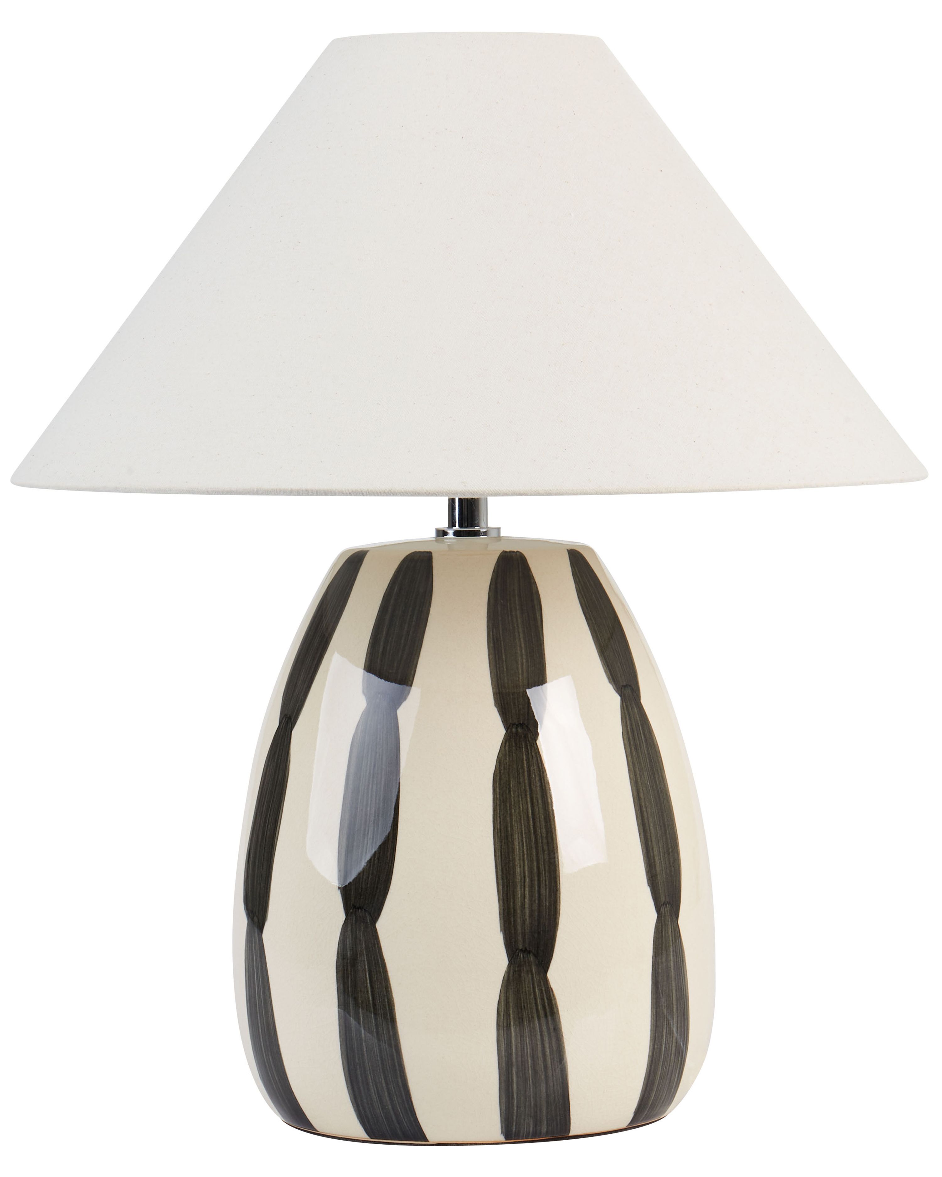 Table Lamp LUCHETTI Ceramic Black/ White