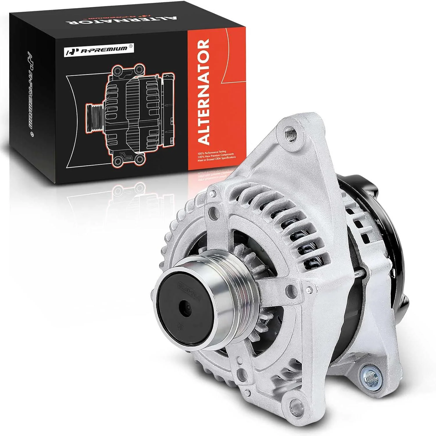A-Premium Alternator for Toyota Camry 2010-2011 - L4 2.5L, 12V 100A 4-Groove Decoupler Pulley Clockwise