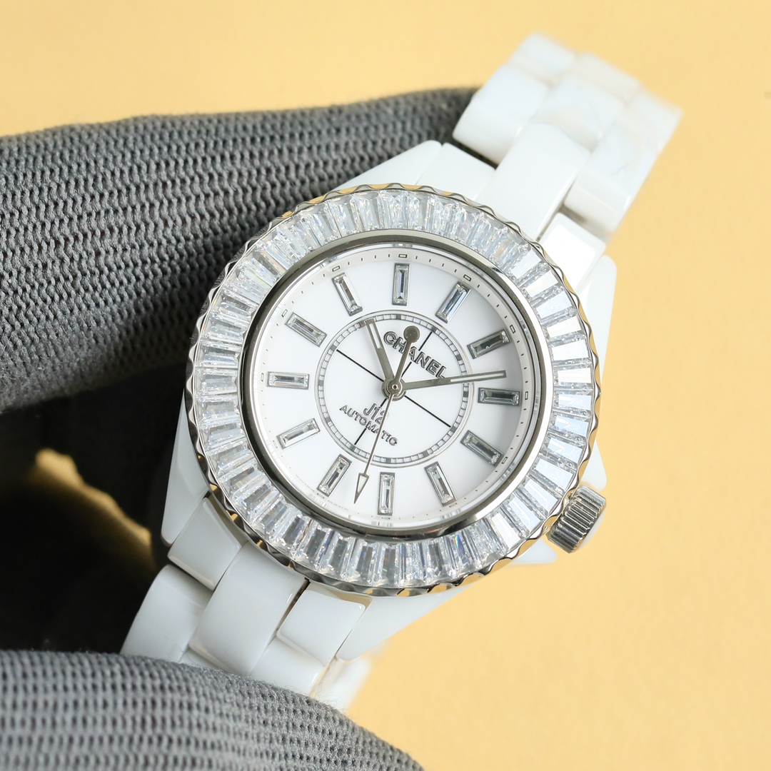 New Super Ceramic - Chanel J12 33mm watch! Goddess Welfare - White(1:1 replica) - Top club