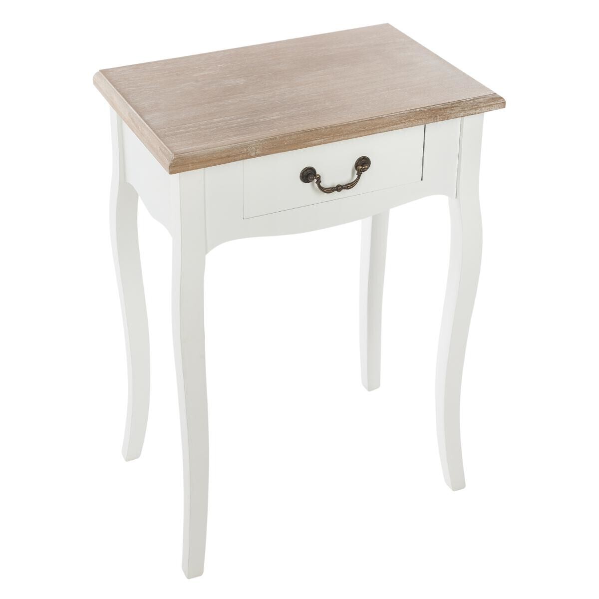 Bedside table "Chrysa" White, H.65.5 cm