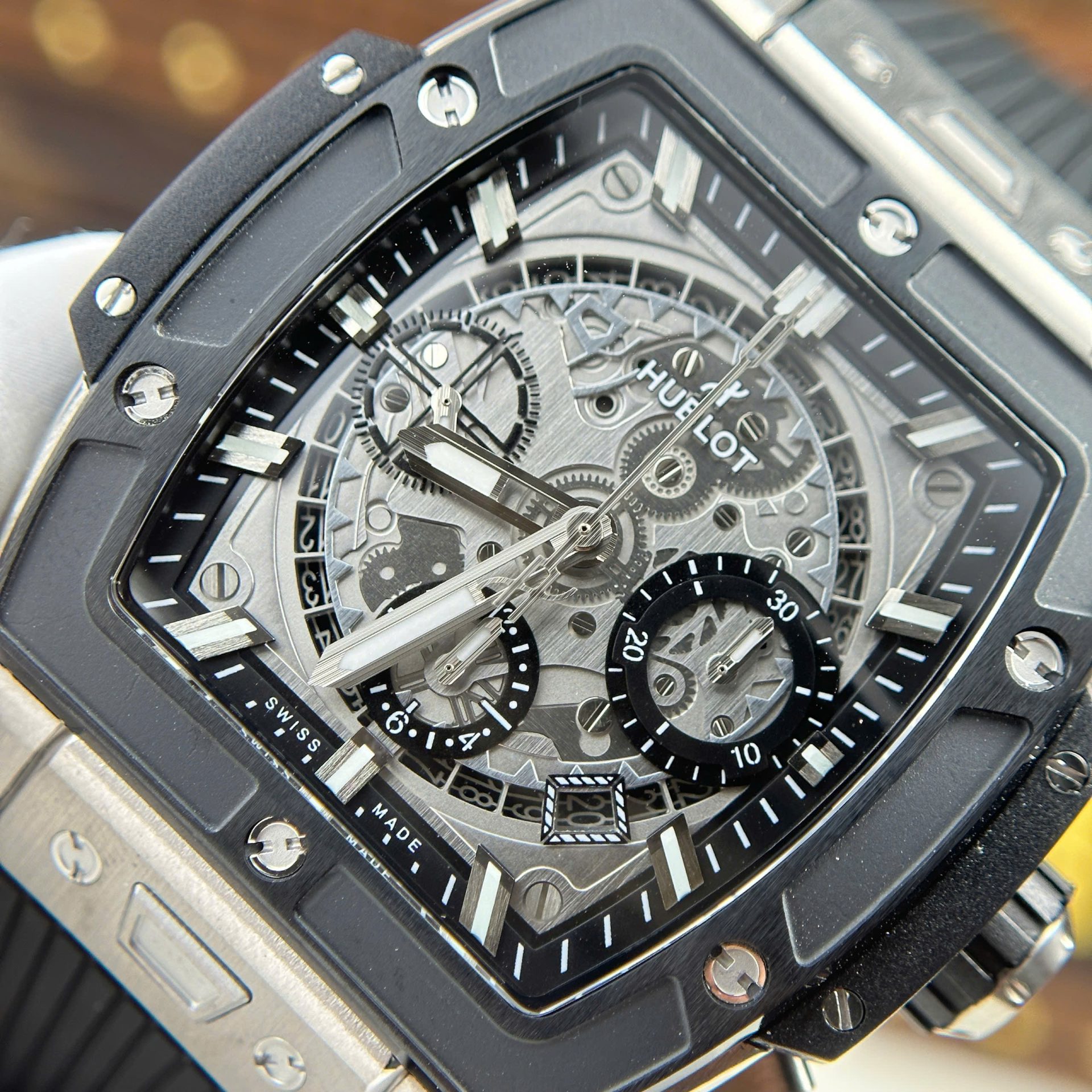 Hublot Spirit Of Big Bang Titanium Replica Watches Rubber Strap BBF Factory 42mm - Top club