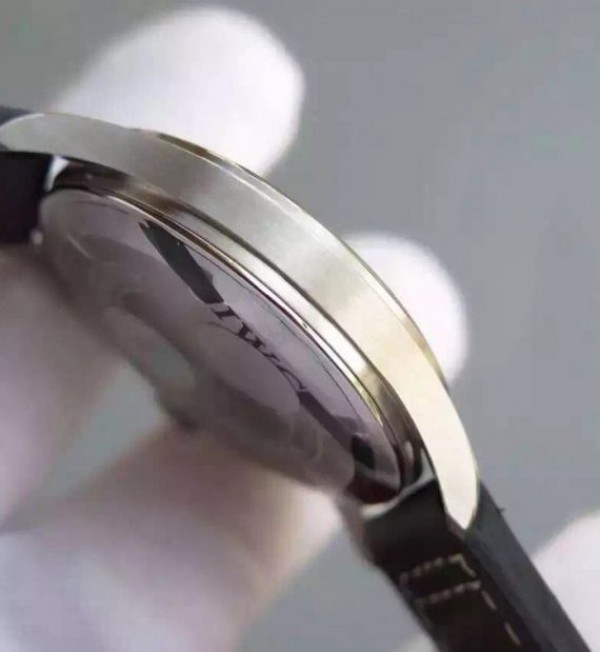 Replica IWC MKF Mark XVI Silver Dial Black Leather Strap A2892 - Top club