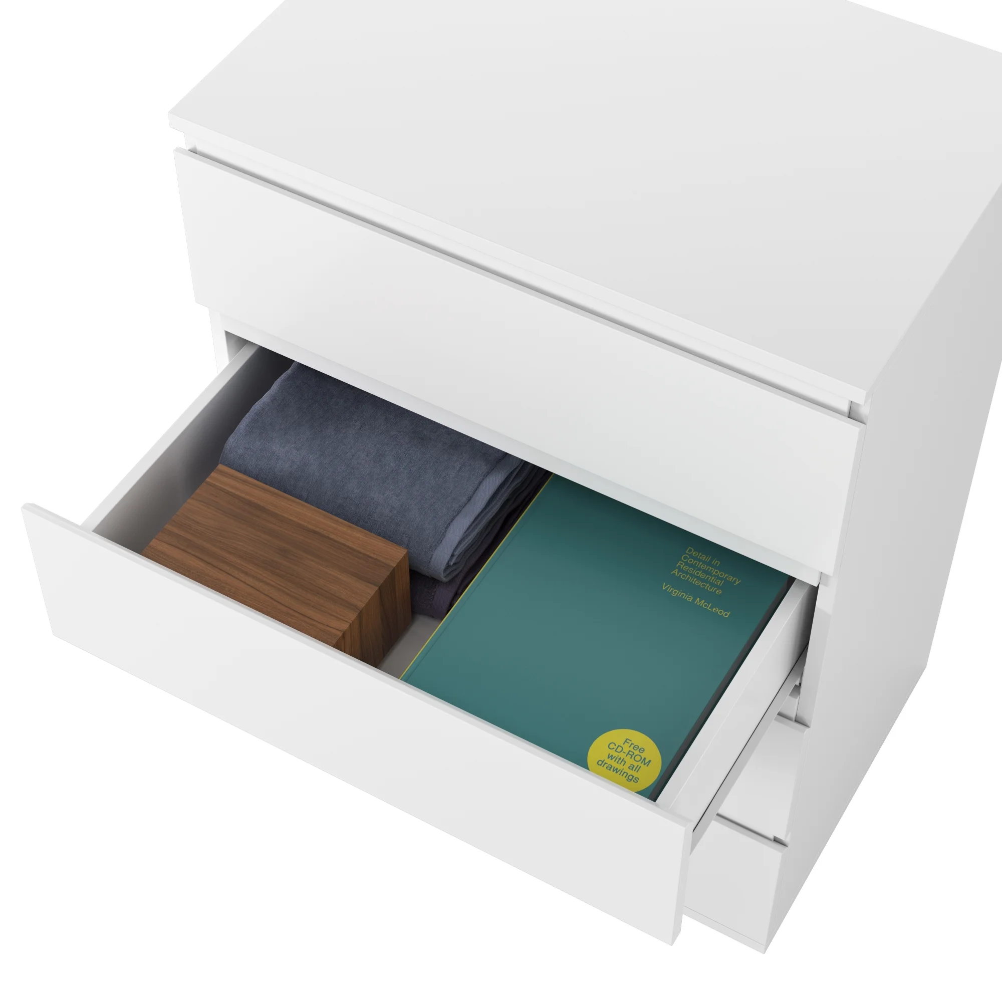 Homfa 5 Drawer White Dresser, Modern Storage Cabinet for Bedroom,Tall Chest of Drawers for Living Room - Image 30