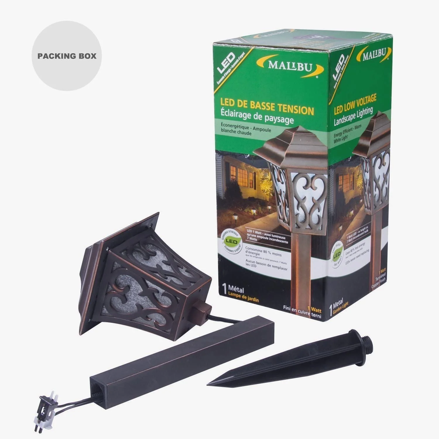 Malibu Outdoor Landscape Lighting Low Voltage 8 Pack LED Pathway Light 1W Garden Lights for Lawn, Yard Patio 8405-9112-08