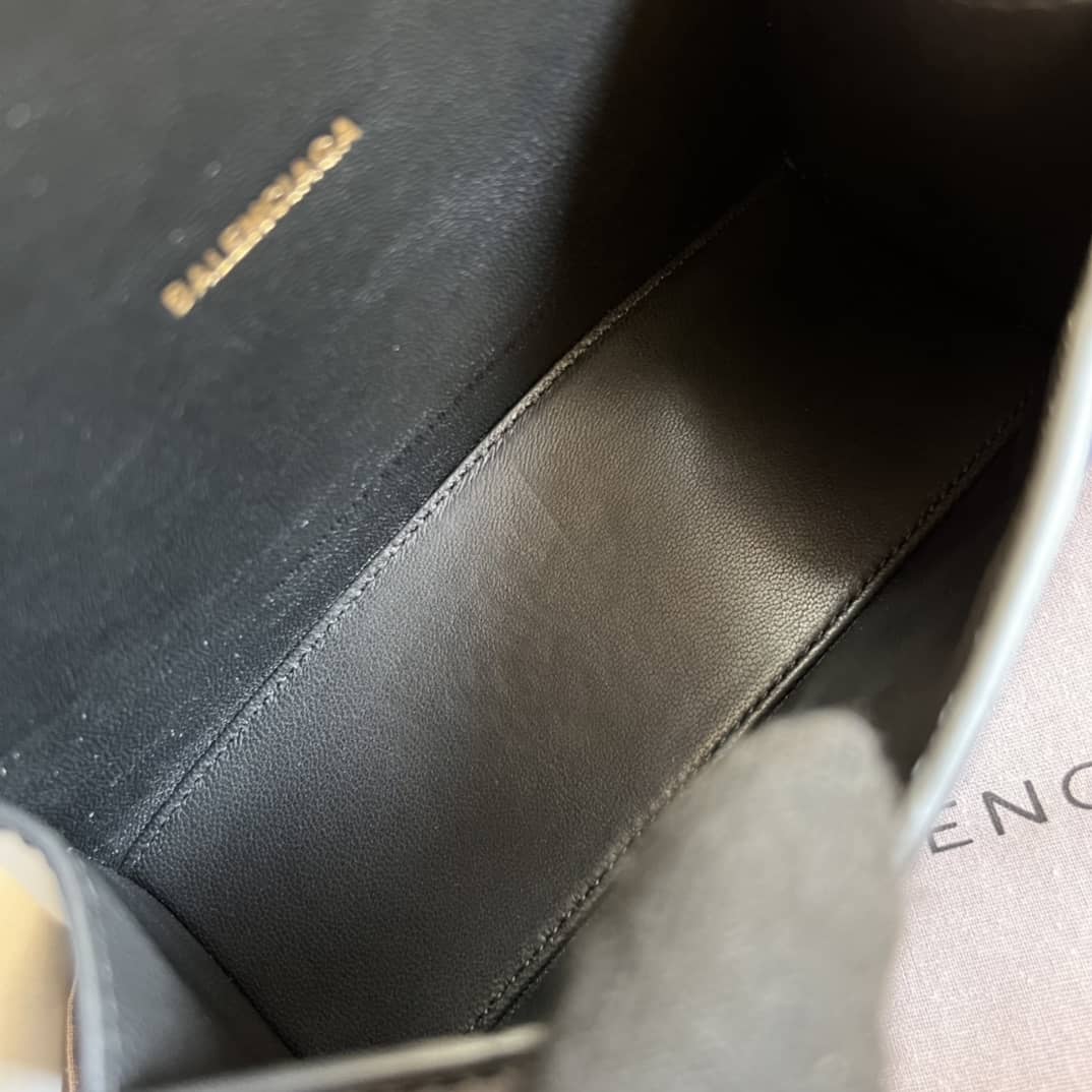 Balenciaga Hourglass Leather Top Handle Replica Bag - Replicaclubs