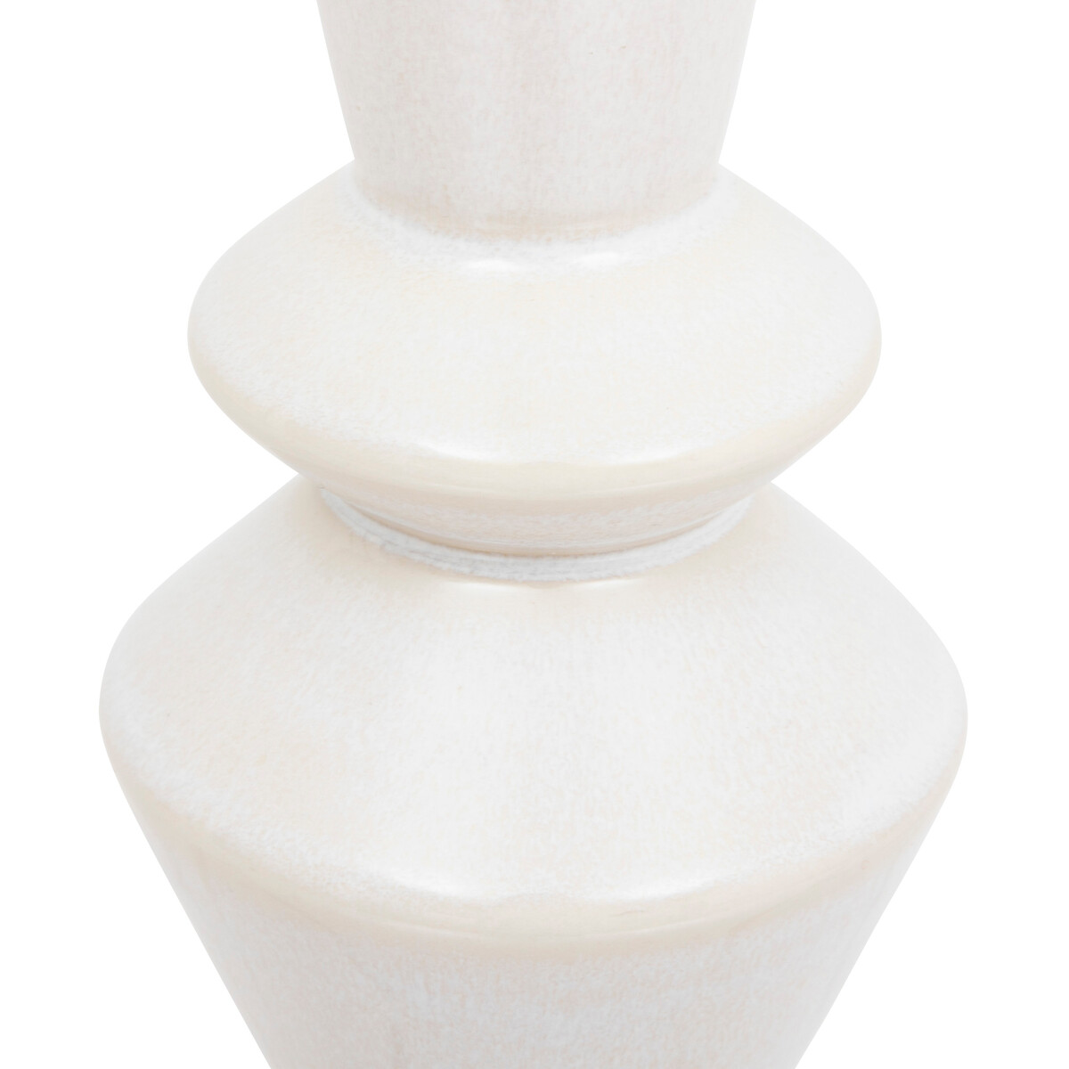 "Soleya" shaped specimen vase Ceramic, White, D.7 cm