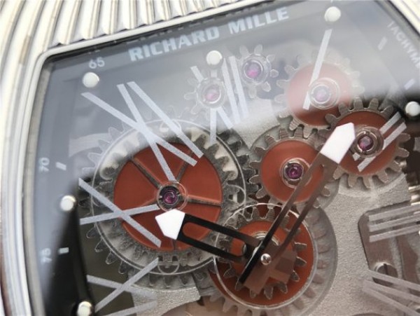 Replica Richard Mille RM018 Hommage a Boucheron SS Brown Skeleton Dial Black Rubber Strap 6T51 - Top club