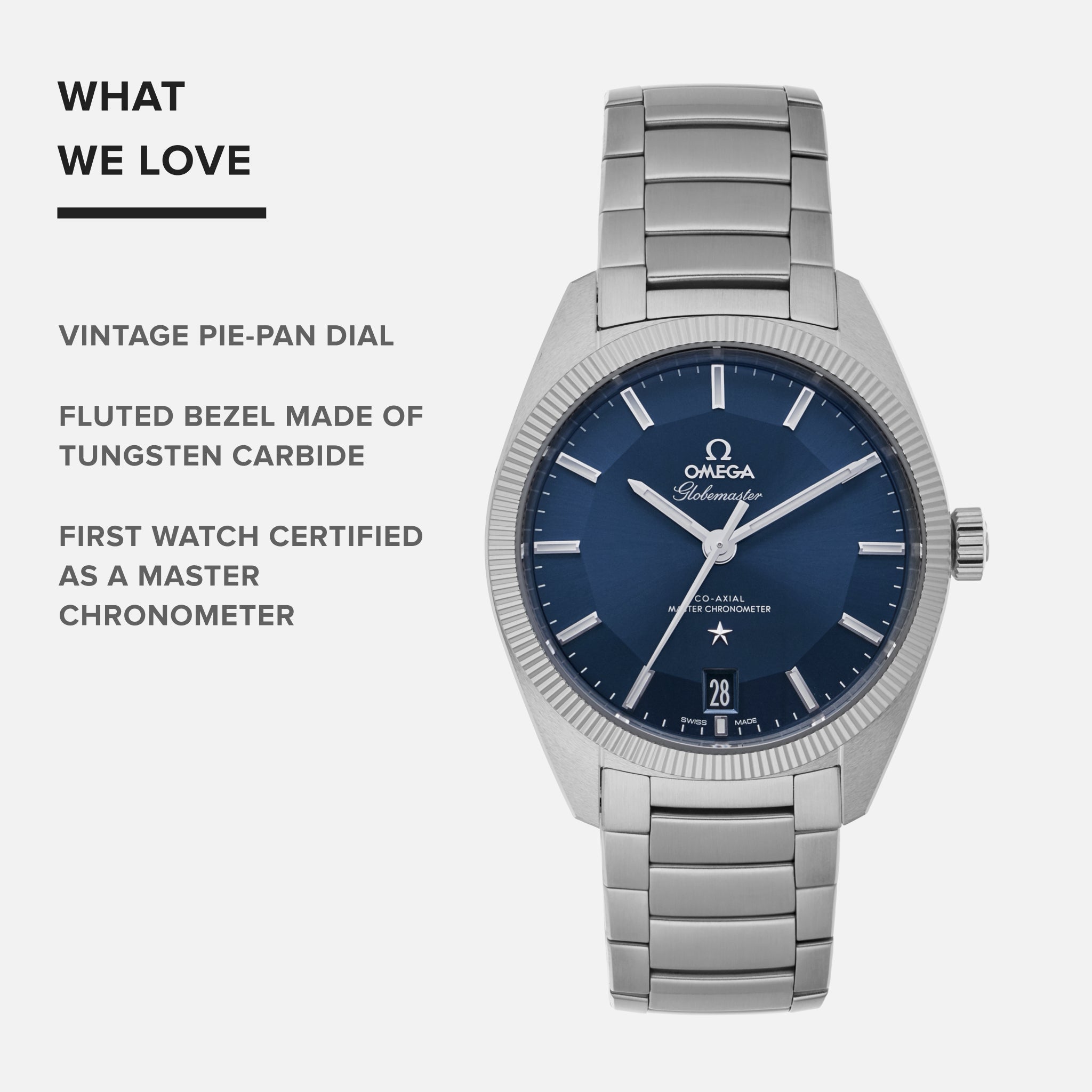 Constellation Globemaster Co-Axial Master Chronometer 39mm Blue Dial(1:1 replica) - Top club
