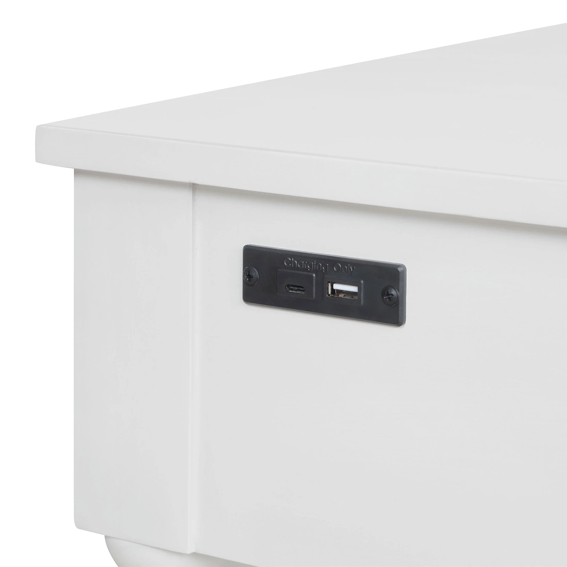 Pioneer Woman Harper Spindle Nightstand with USB Charging Ports, Adults and Teens, White Finish - Image 8
