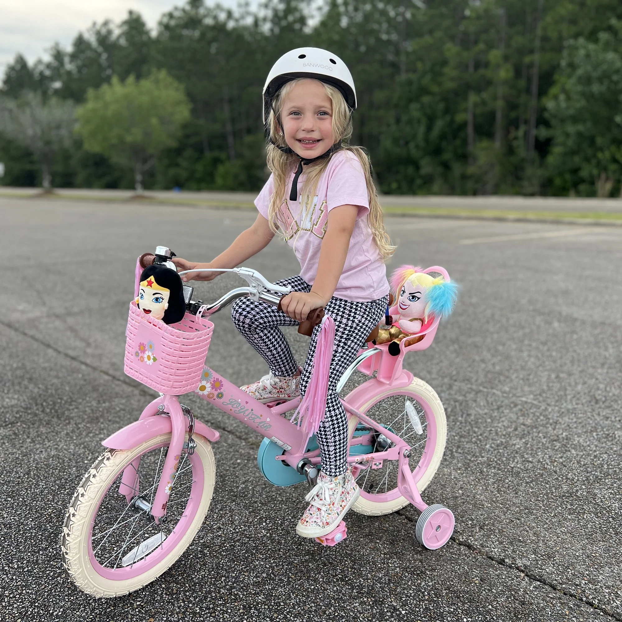 JOYSTAR Little Daisy 14 Inch Kids Bike for 3 4 5 Years Girls with Handbrake Children Princess Bicycle with Training Wheels Basket Streamer Toddler Cycle Bikes Blue - Image 13