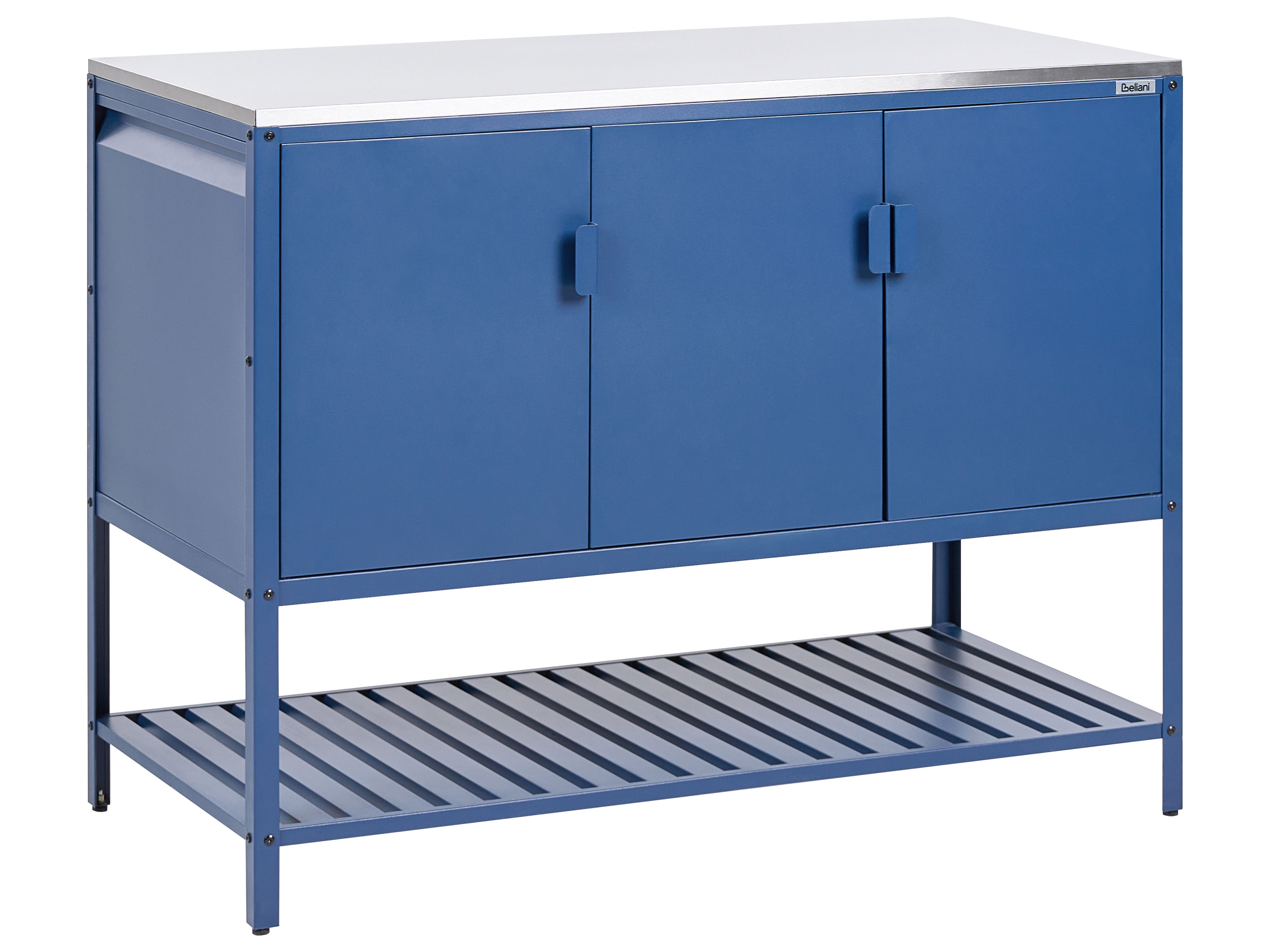 Outdoor Kitchen Cabinet MAENZA Metal Blue