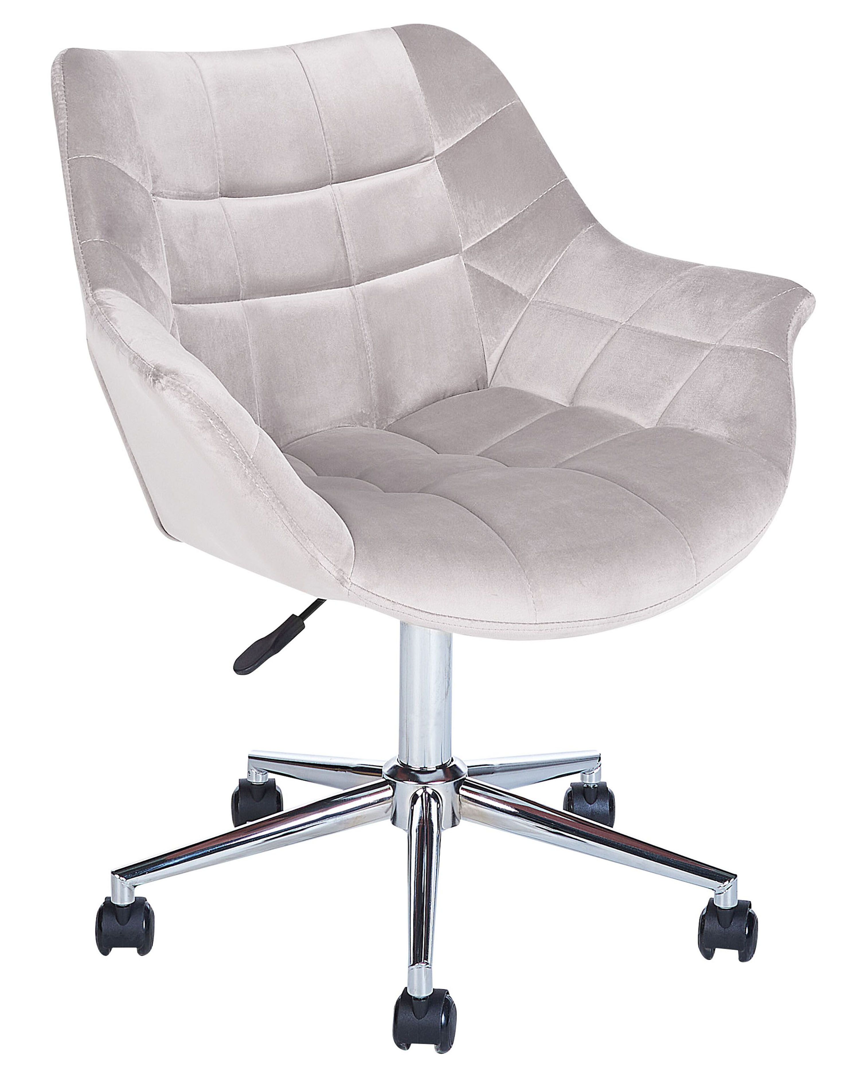 Desk Chair LABELLE Velvet Grey