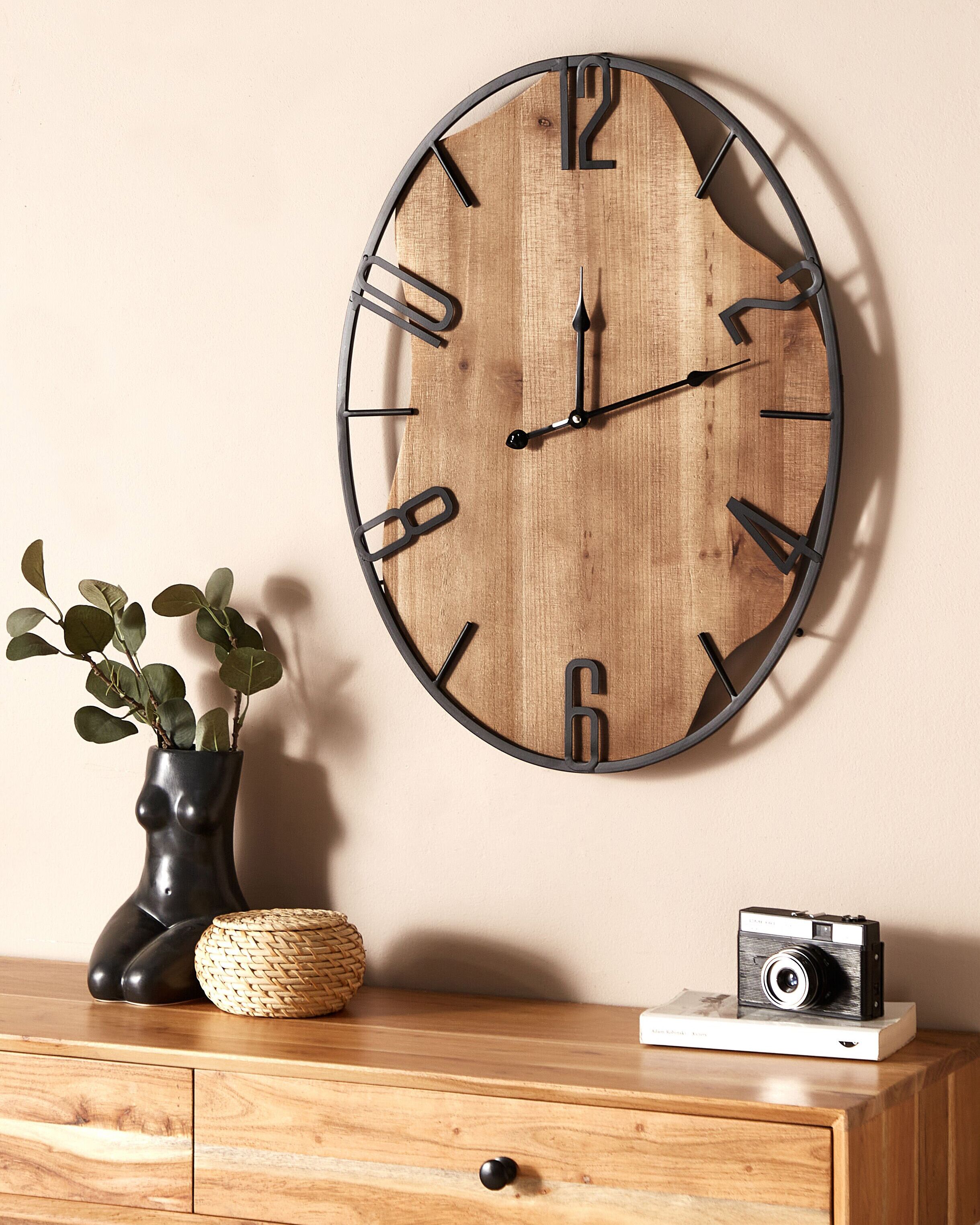 Wall Clock MEYNES 46 cm Metal Black