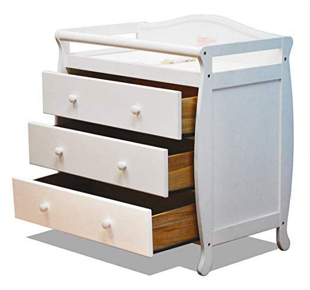 AFG Baby Furniture Grace 3-Drawer Changing Table. White