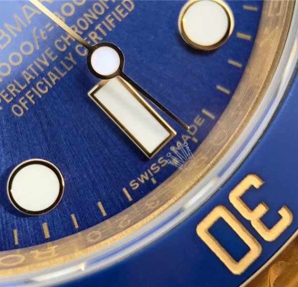Replica Rolex Submariner 116613 LB Noob YG Wrapped Blue Dial YG Wrapped Bracelet Eta2836 - Top club