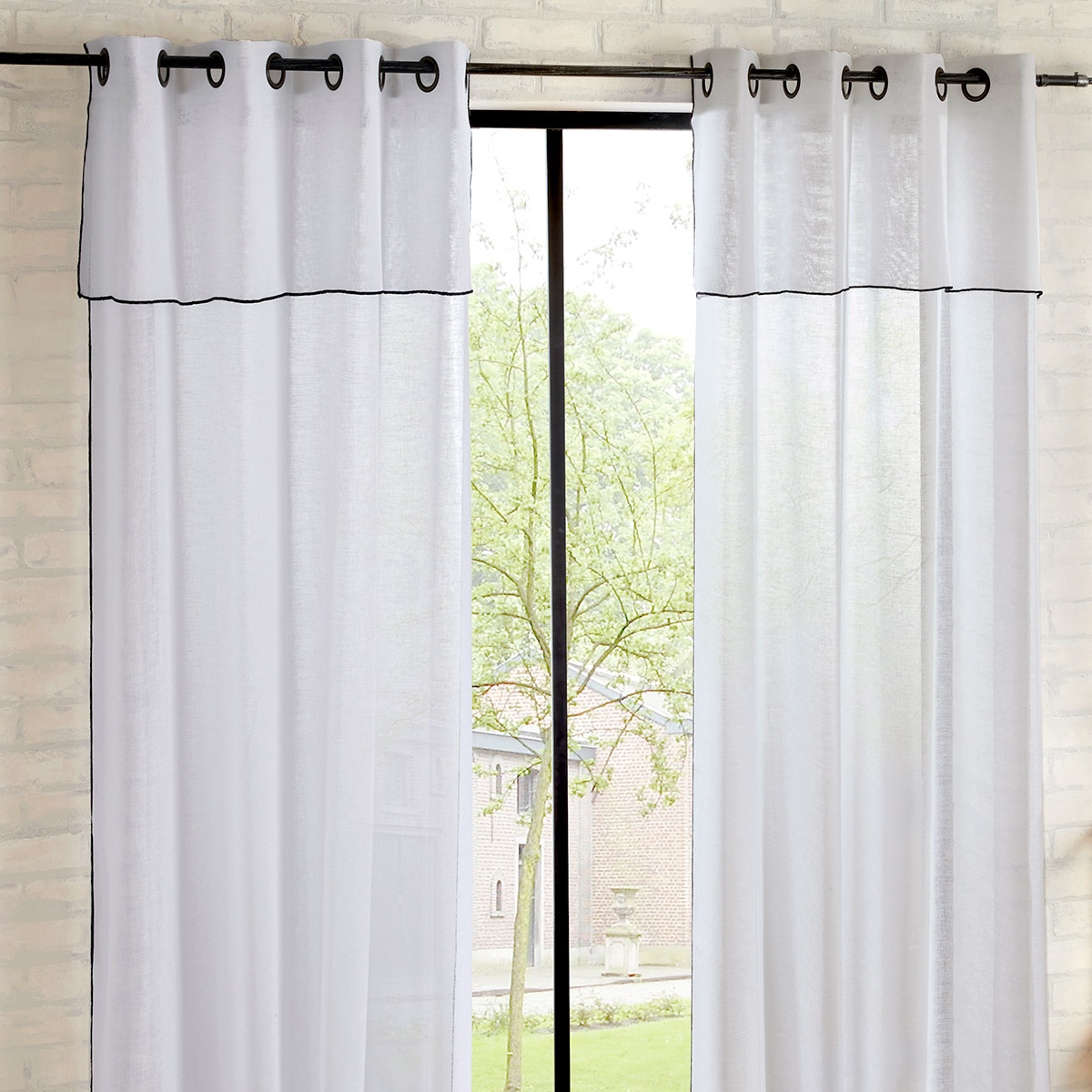 Veiling "Fred" White, 140x240 cm