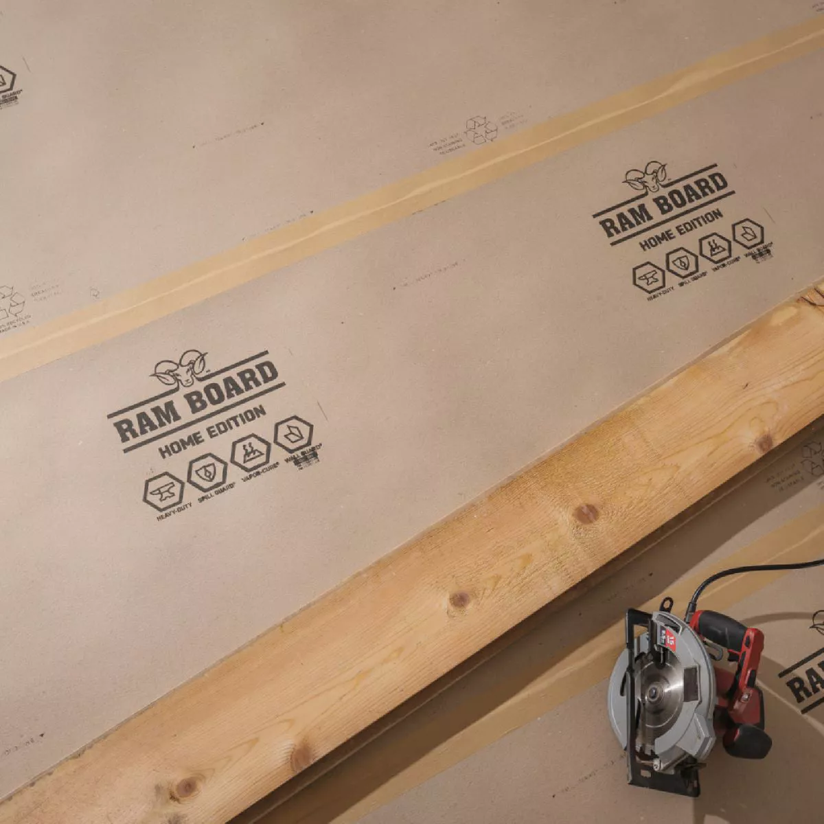 Ram Board Home Edition 36 In. W x 50 Ft. L Heavy-Duty Temporary Floor Protection