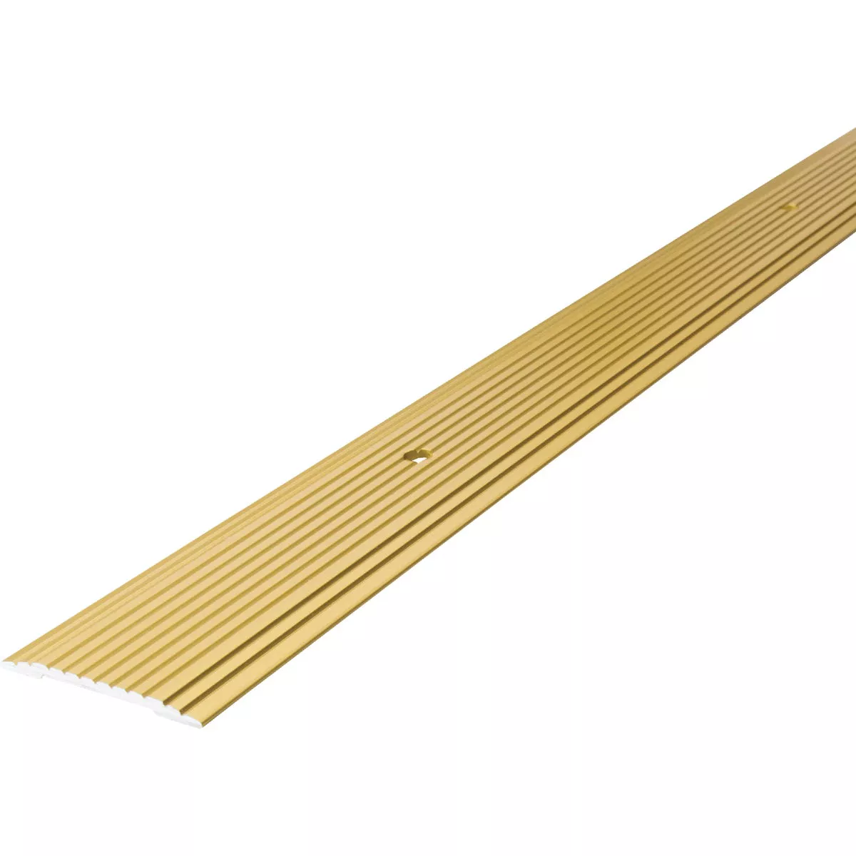 M-D Building Products 1-1/4 In. x 36 In. Satin Brass Aluminum Seam Binder with Screw Nails