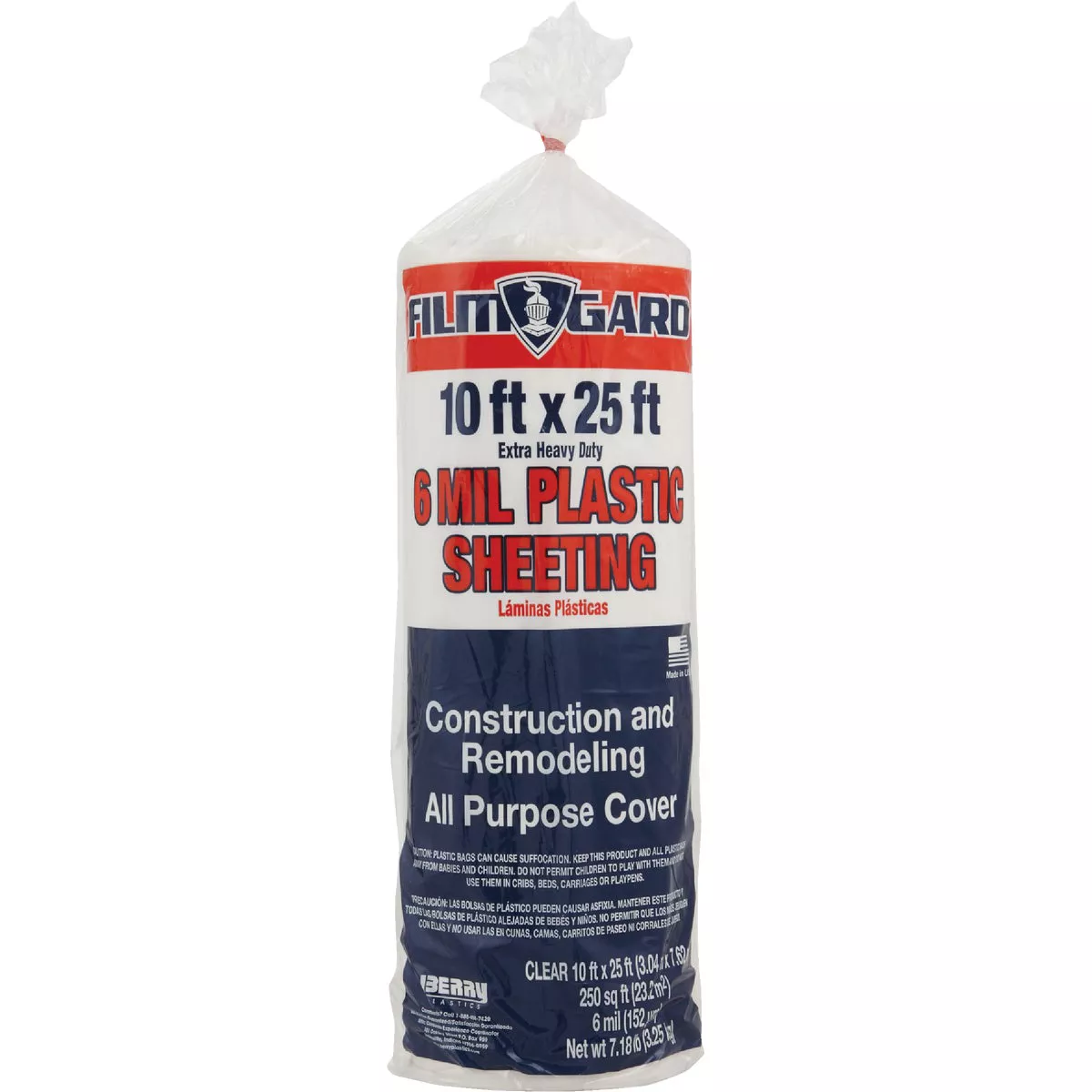 Film-Gard 10 Ft. X 25 Ft. clear 6 Mil. Poly Film Sheeting