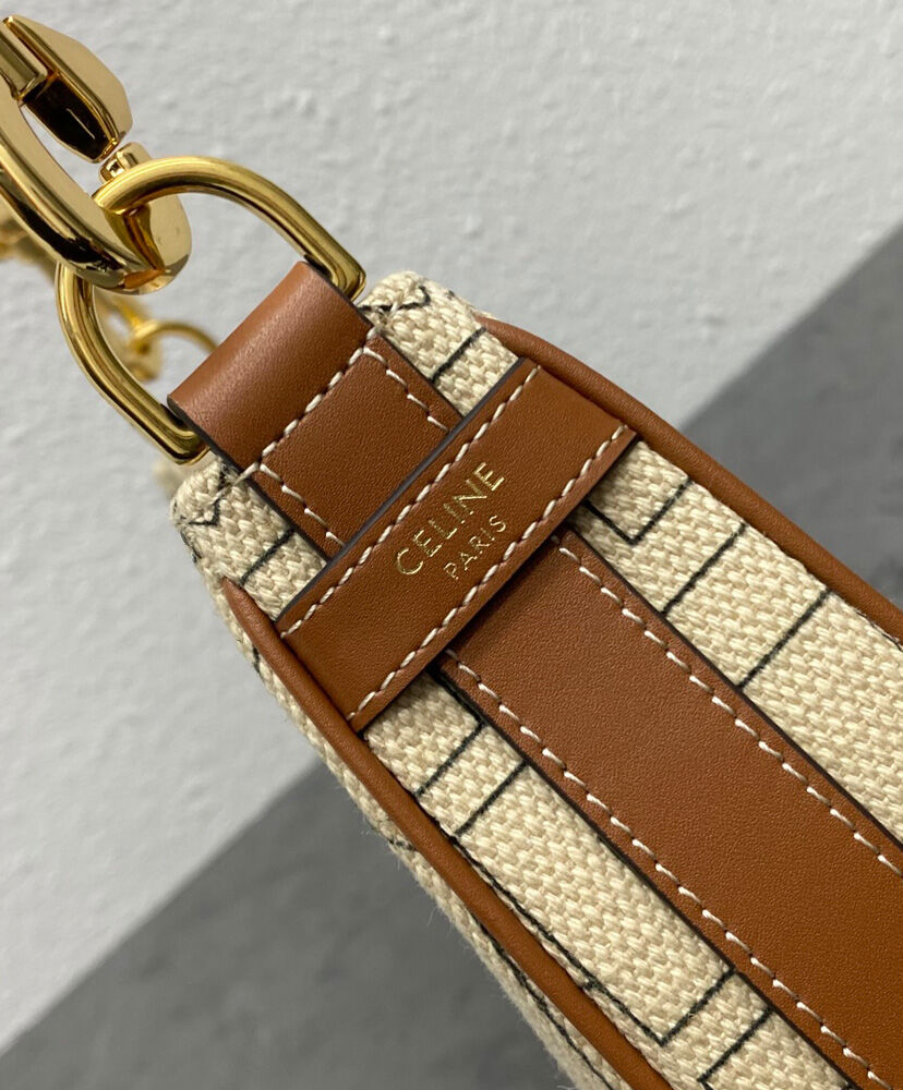 Celine Ava Bag In Denim With Celine All-Over Print Cream1:1High-quality replica