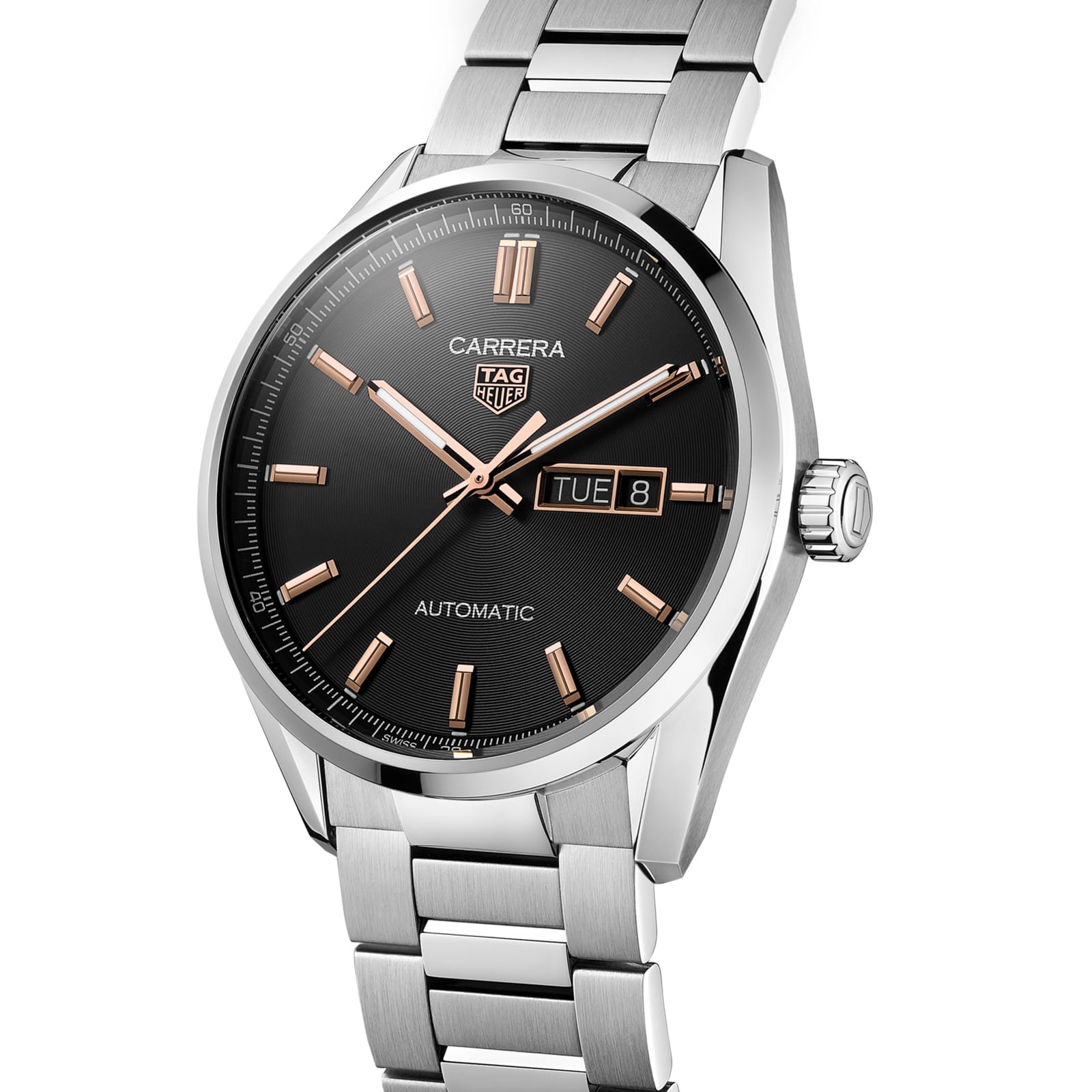 TAG Heuer Replica Watch Carrera Day-Date Automatic 41 mm Steel(1:1 replica) - Top club