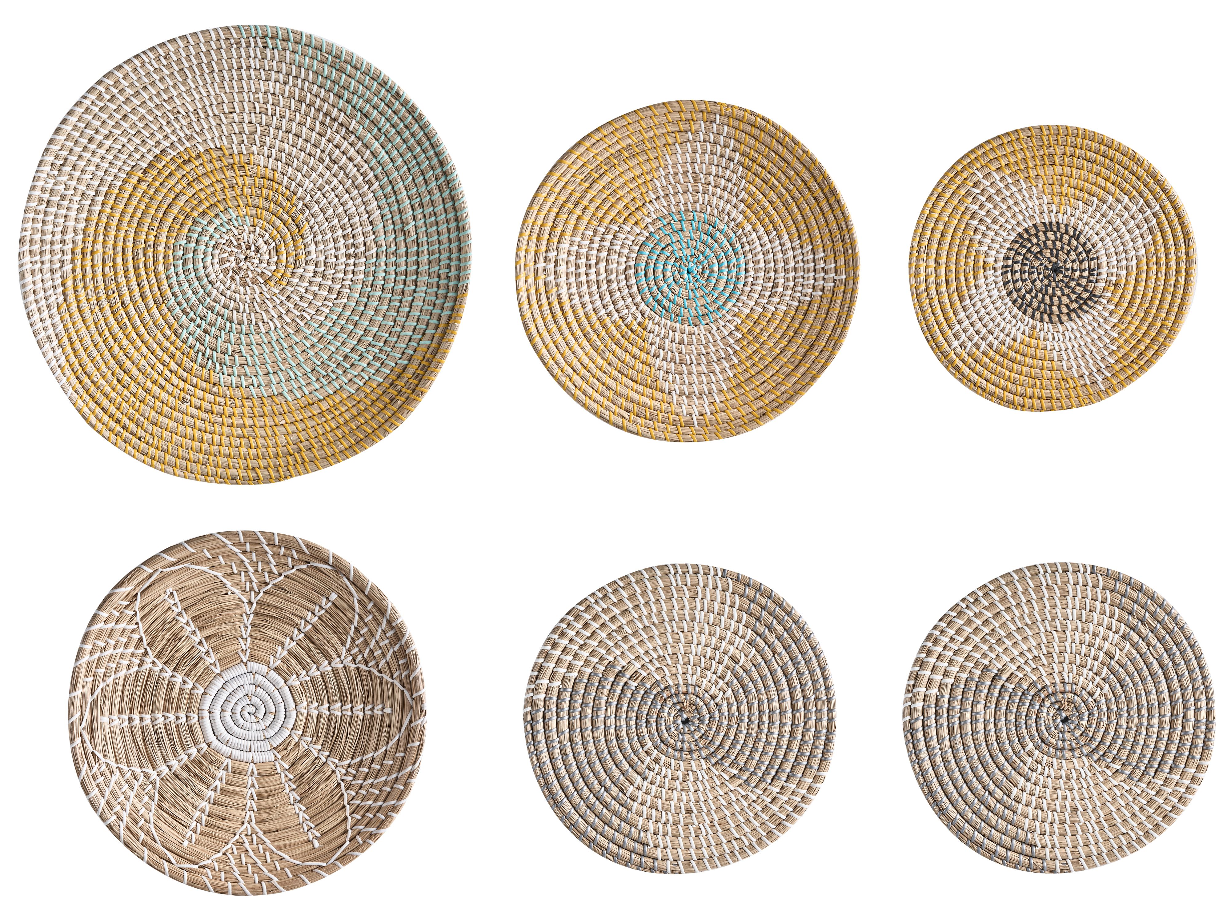 Set of Hanging Decorations BACNINH Seagrass 46/35/30 cm Multicolour