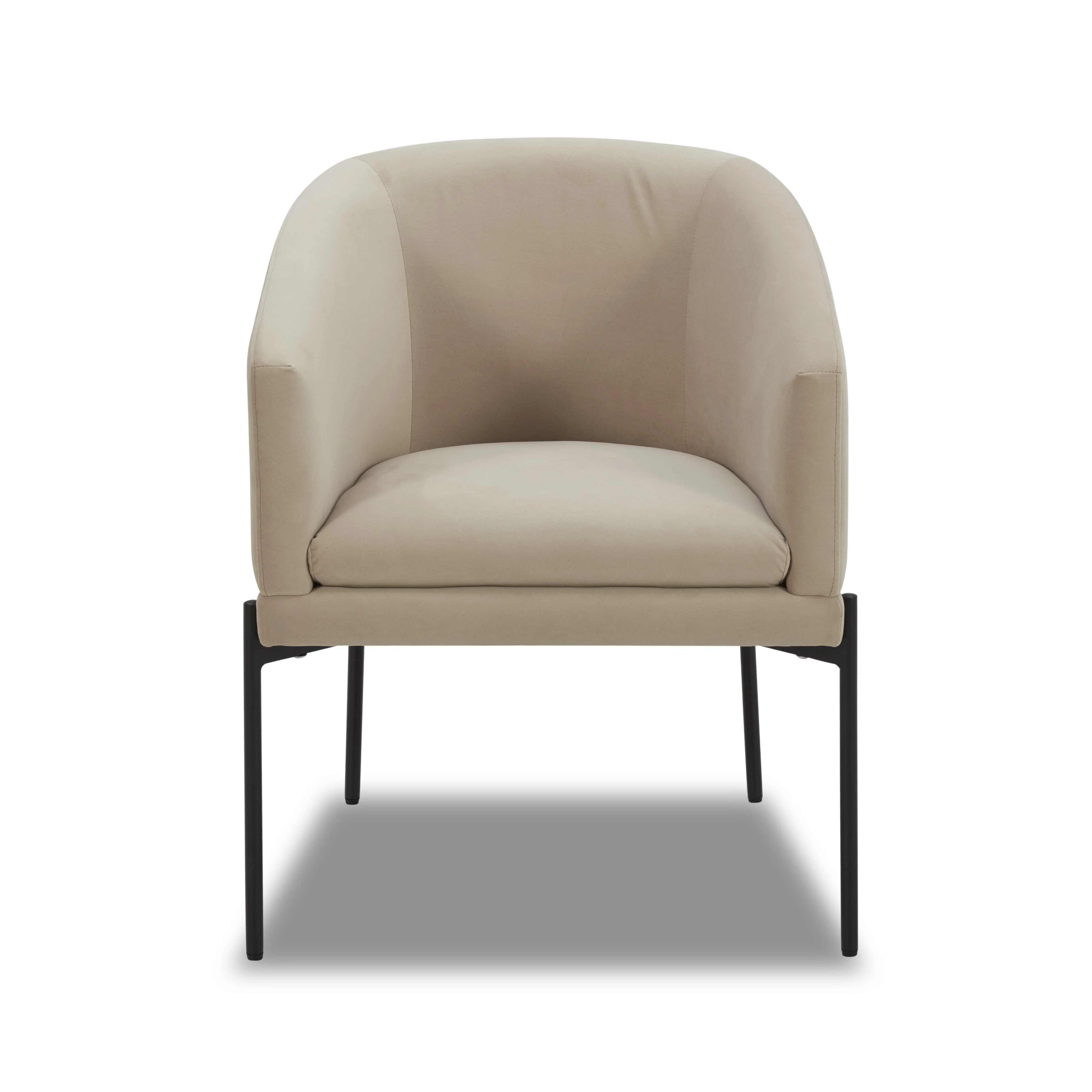 Better Homes & Gardens Wyatt Velvet Dining Chairs, Beige, 2 Pack