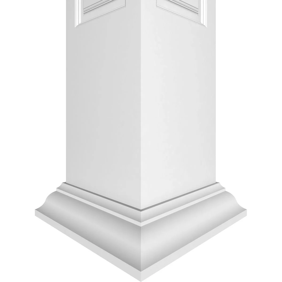 Ekena Millwork 6"W x 8'H Craftsman Classic Square Non-Tapered, Raised Panel PVC Column Kit, Crown Capital & Crown Base - Image 3