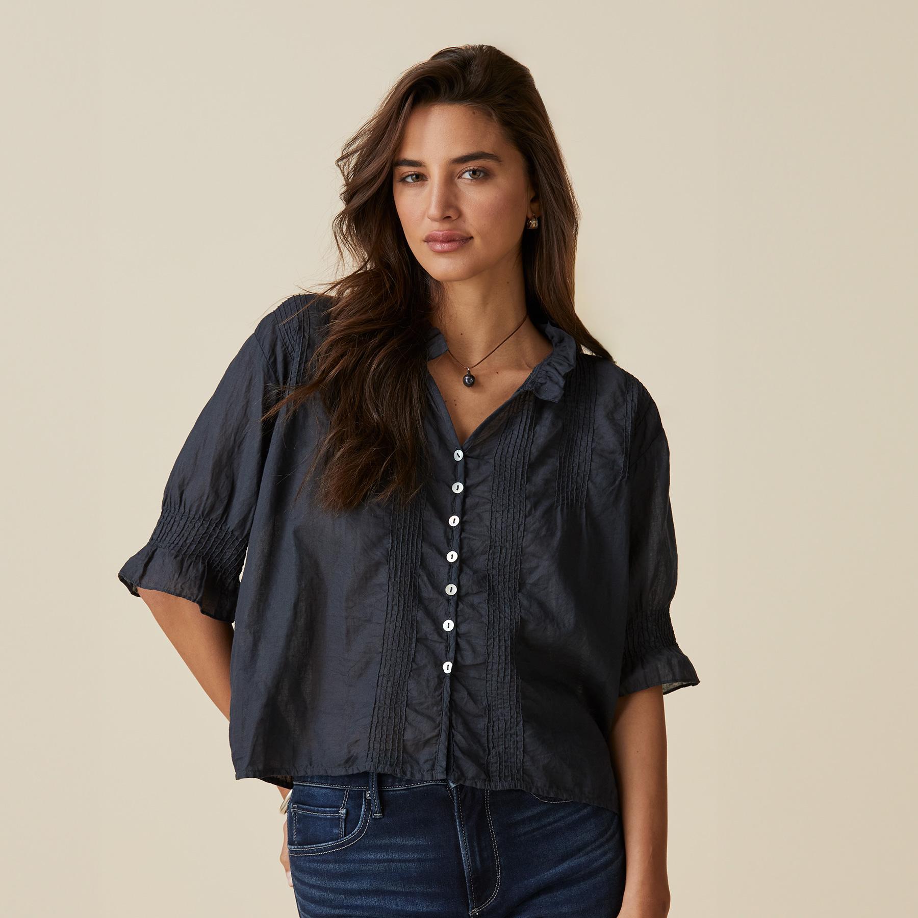 Sofia Pintuck Shirt - Sundance Clothing