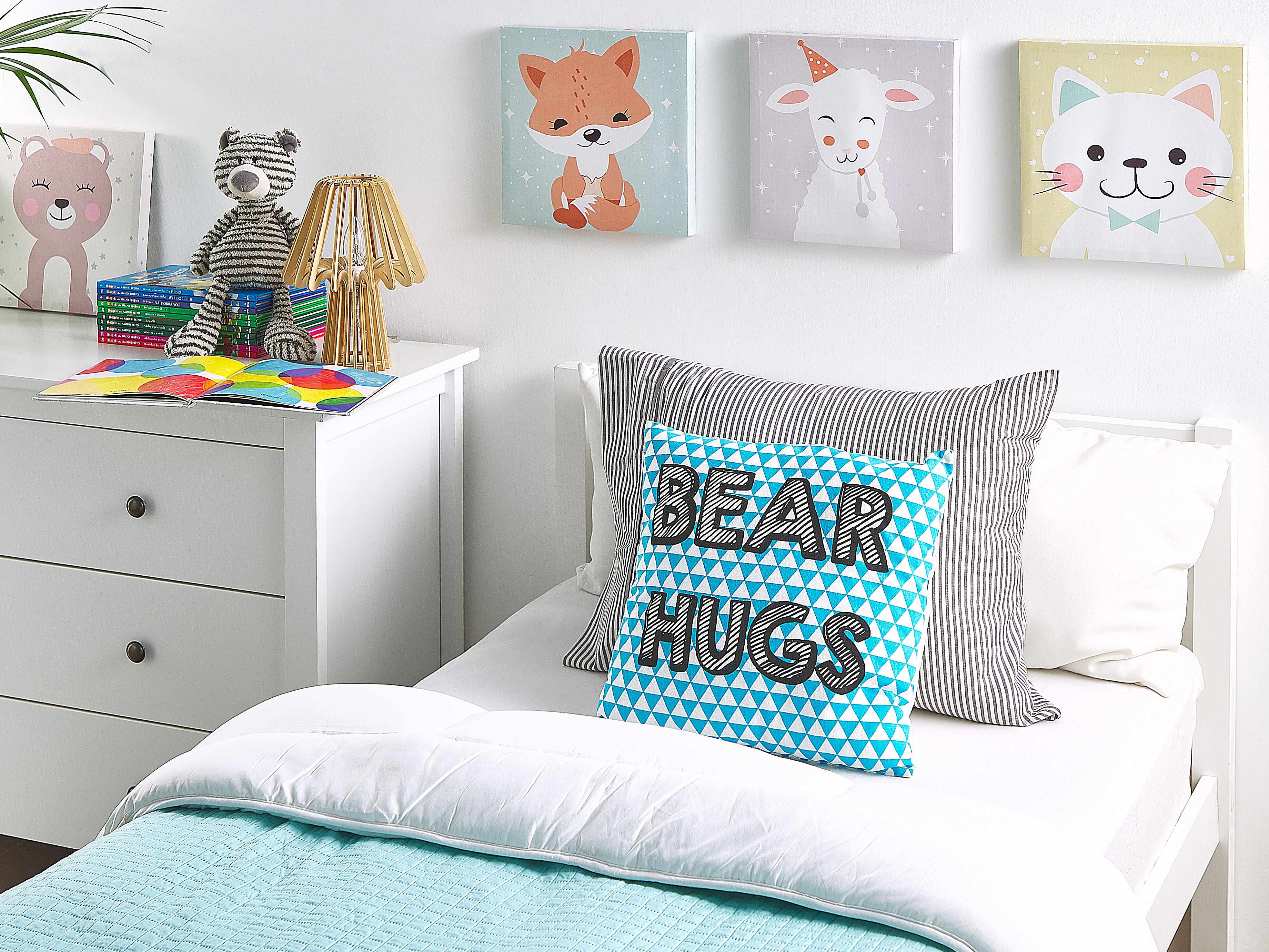 Throw Cushion RADZKOT Cotton 40 x 40 cm Blue