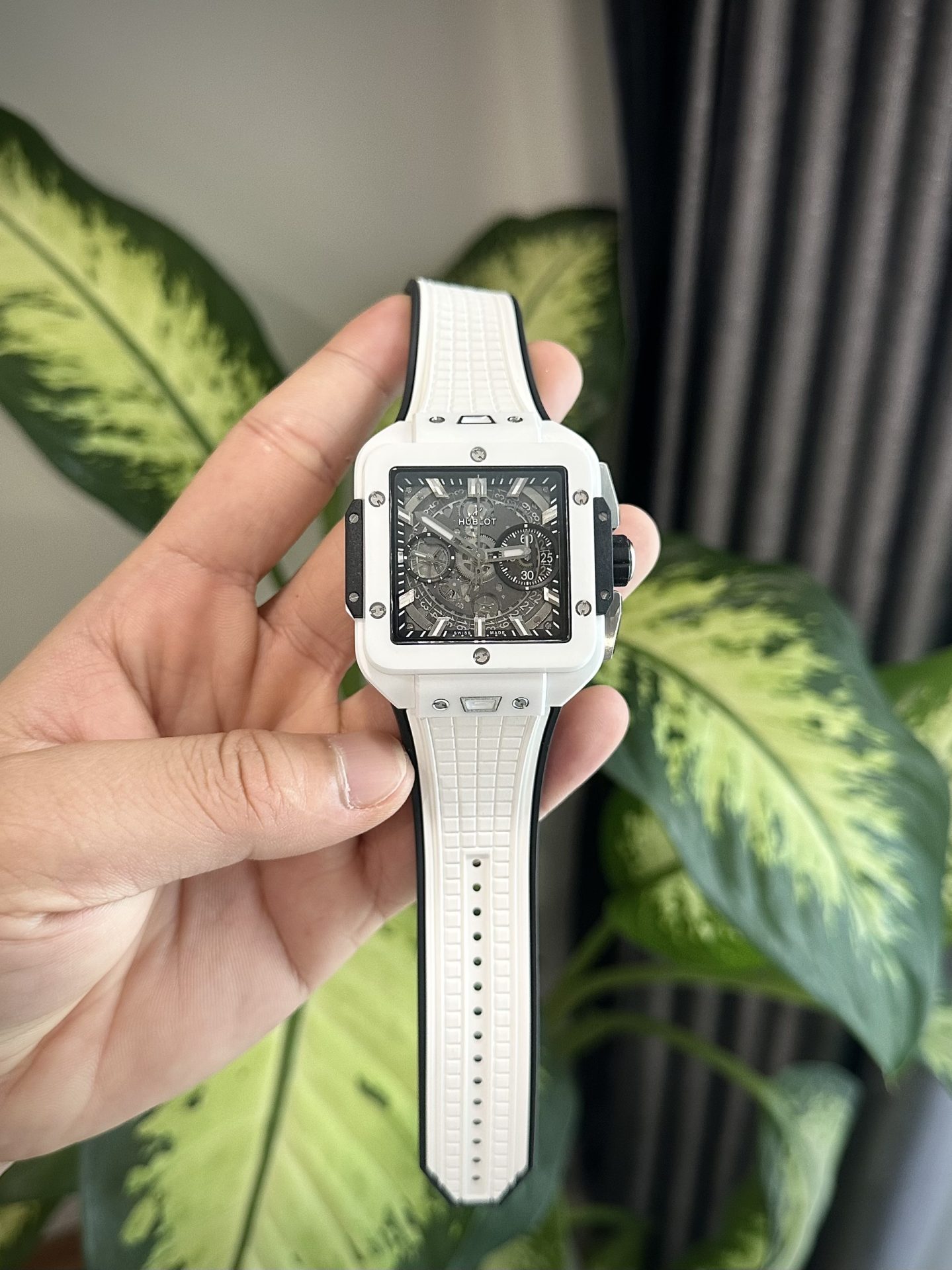 Hublot Replica Watches Square Bang Unico Ceramic White BBF Factory 42mm - Top club