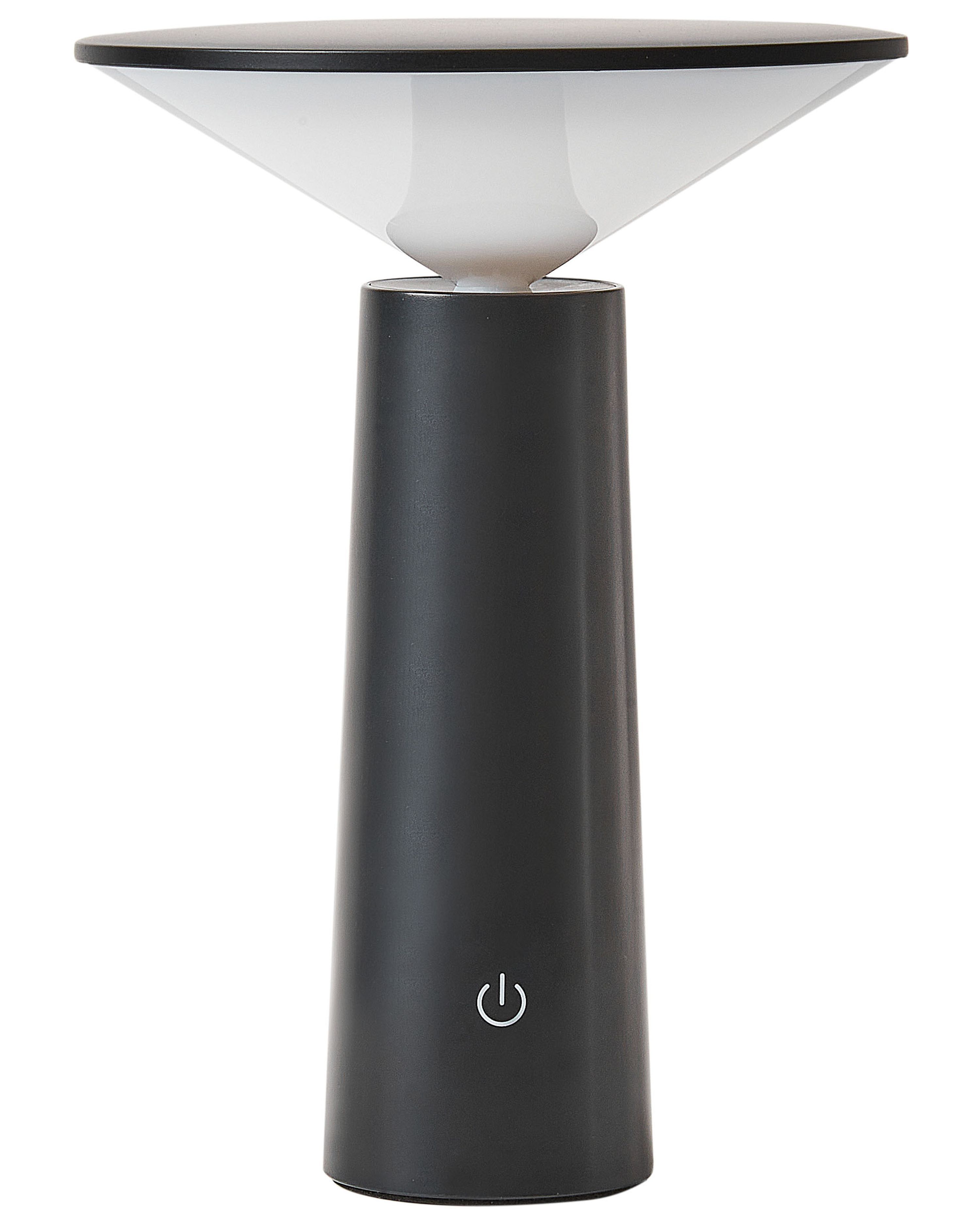 Wireless LED Table Lamp LEVIRA with Dimmer Metal Black