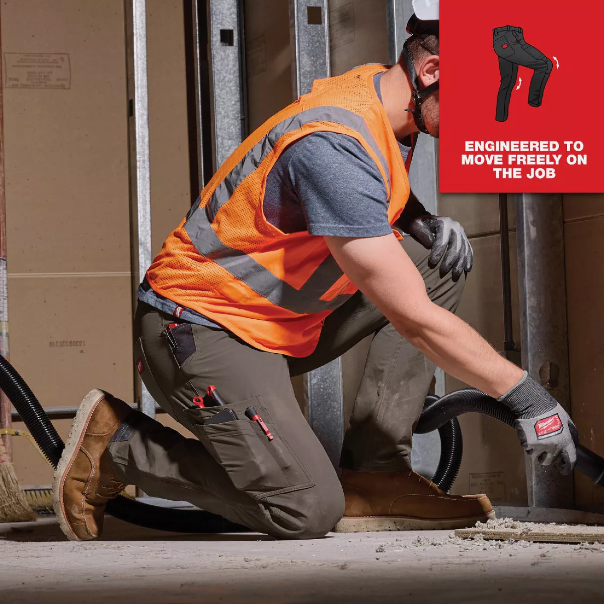Milwaukee FREEFLEX Black 34 x 30 Tech Pants
