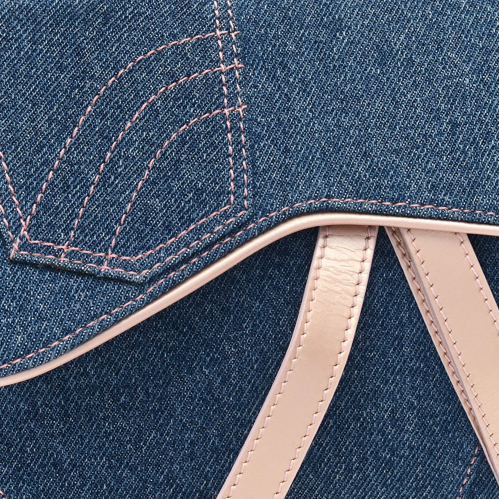 Replica Dior Saddle Bag in Blue/Pink Denim – Perfect Superfake1:1High-quality replica