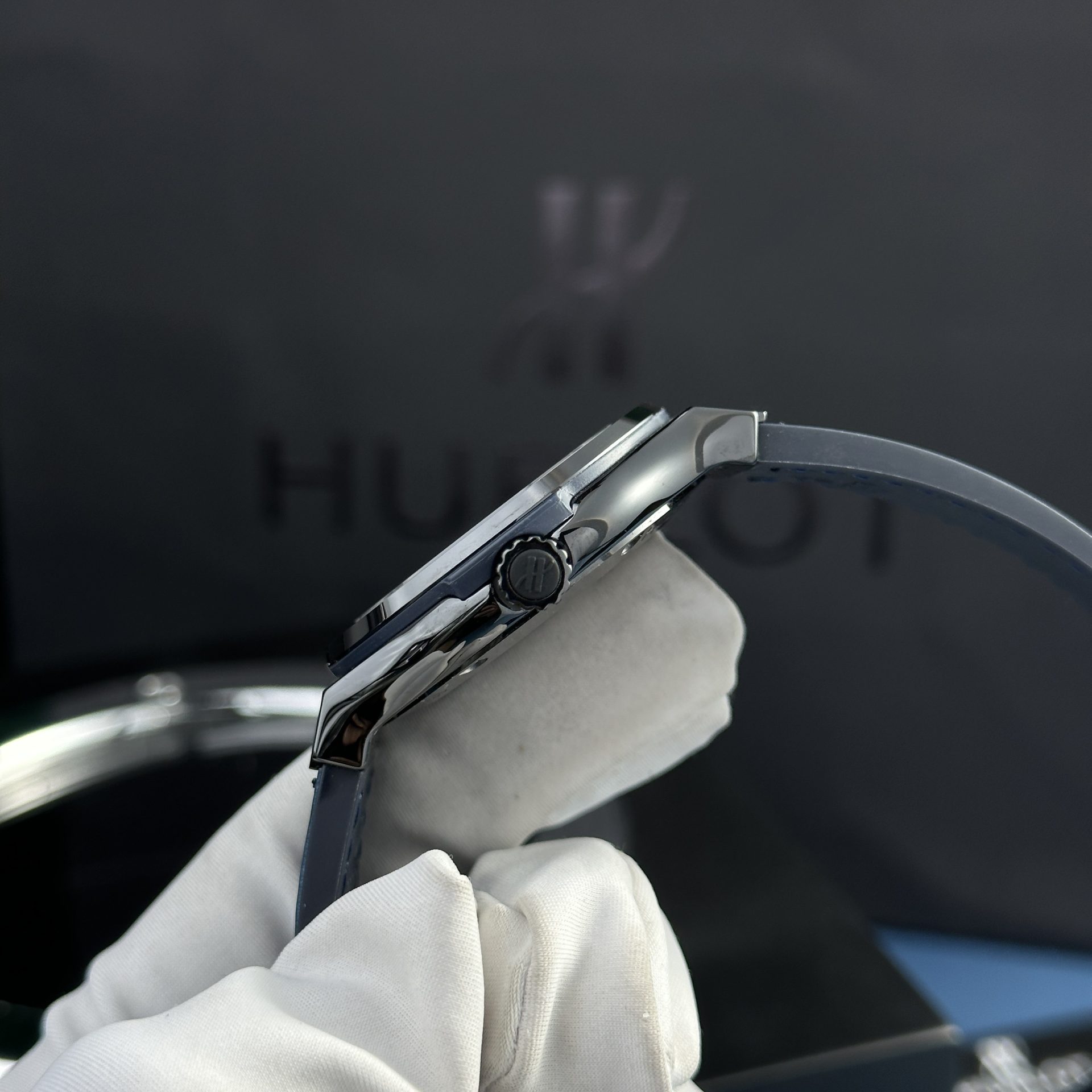 Hublot Replica 11 Watch Black Ceramic Case Blue Dial Refined Movement SW300 JJZ 42mm - Top club