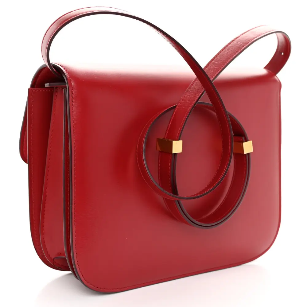 Replica Handbags: Celine Red Calfskin Classic Box Flap Bag1:1High-quality replica