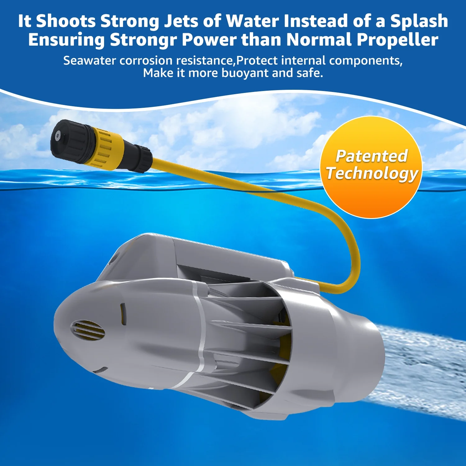 Electric Enigne Trolling Motor for SUP, Fishing Kayak, Belly Boat, 8KM/H Underwater Thruster SUP Paddle Board, (Battery not Included) - Image 4