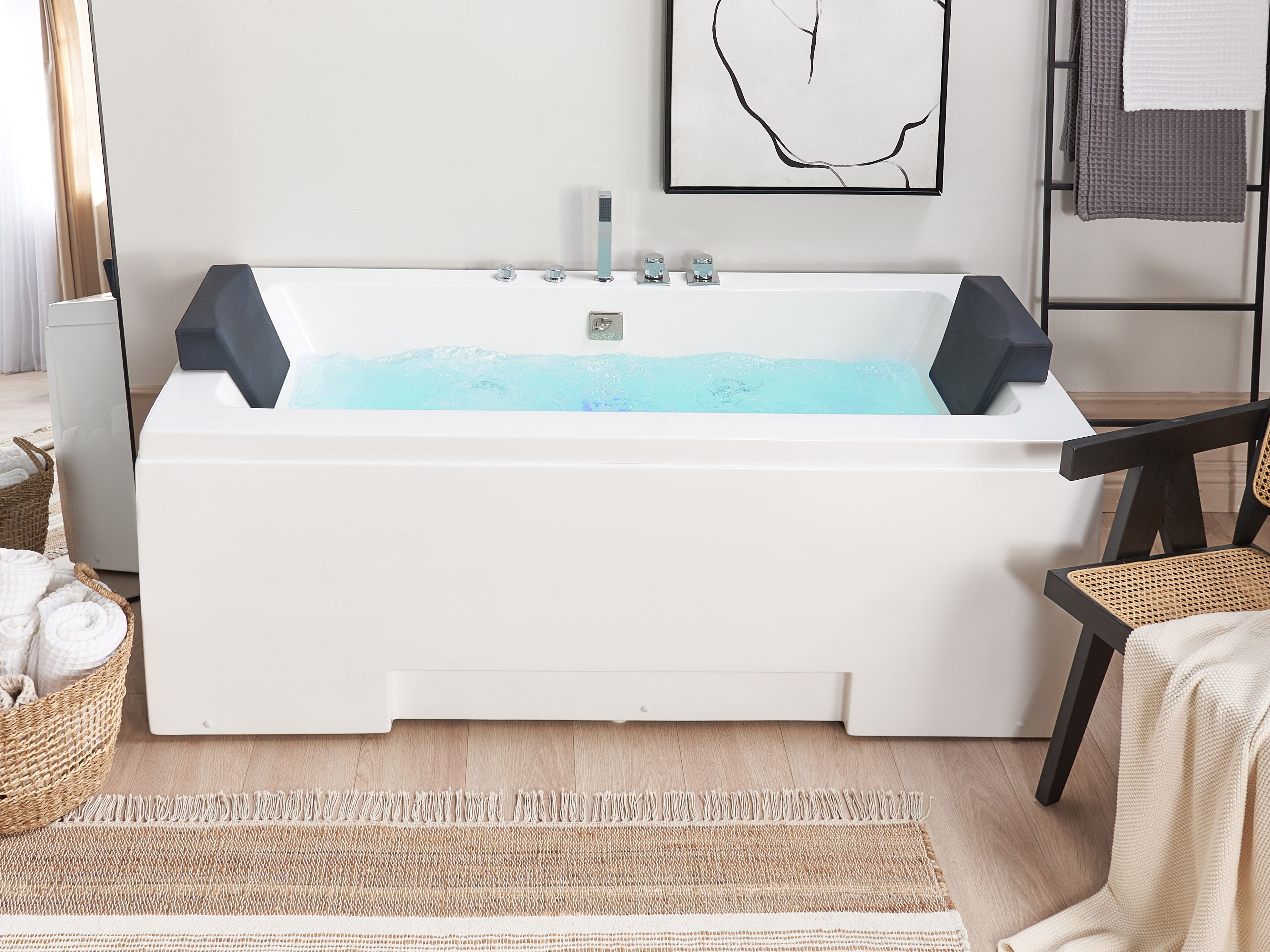 Corner Hot Tub with LED GALLEY 1700 x 750 mm White