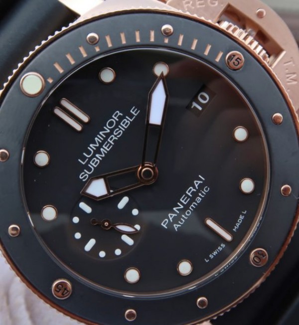 Replica Panerai ZF Luminor Submersible PAM684 RG Rubber Strap P.9010 - Top club