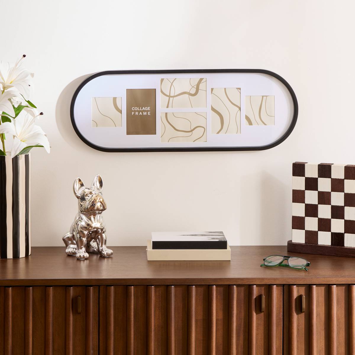 Memo Board "Alice" White, 70x25 cm