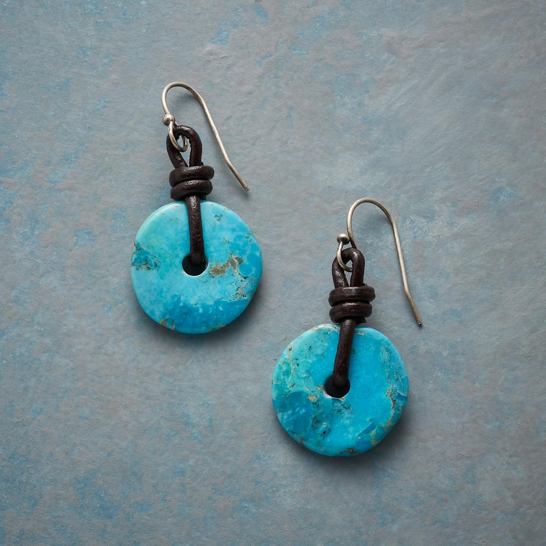 Turquoise Disk Earrings - Sundance Clothing
