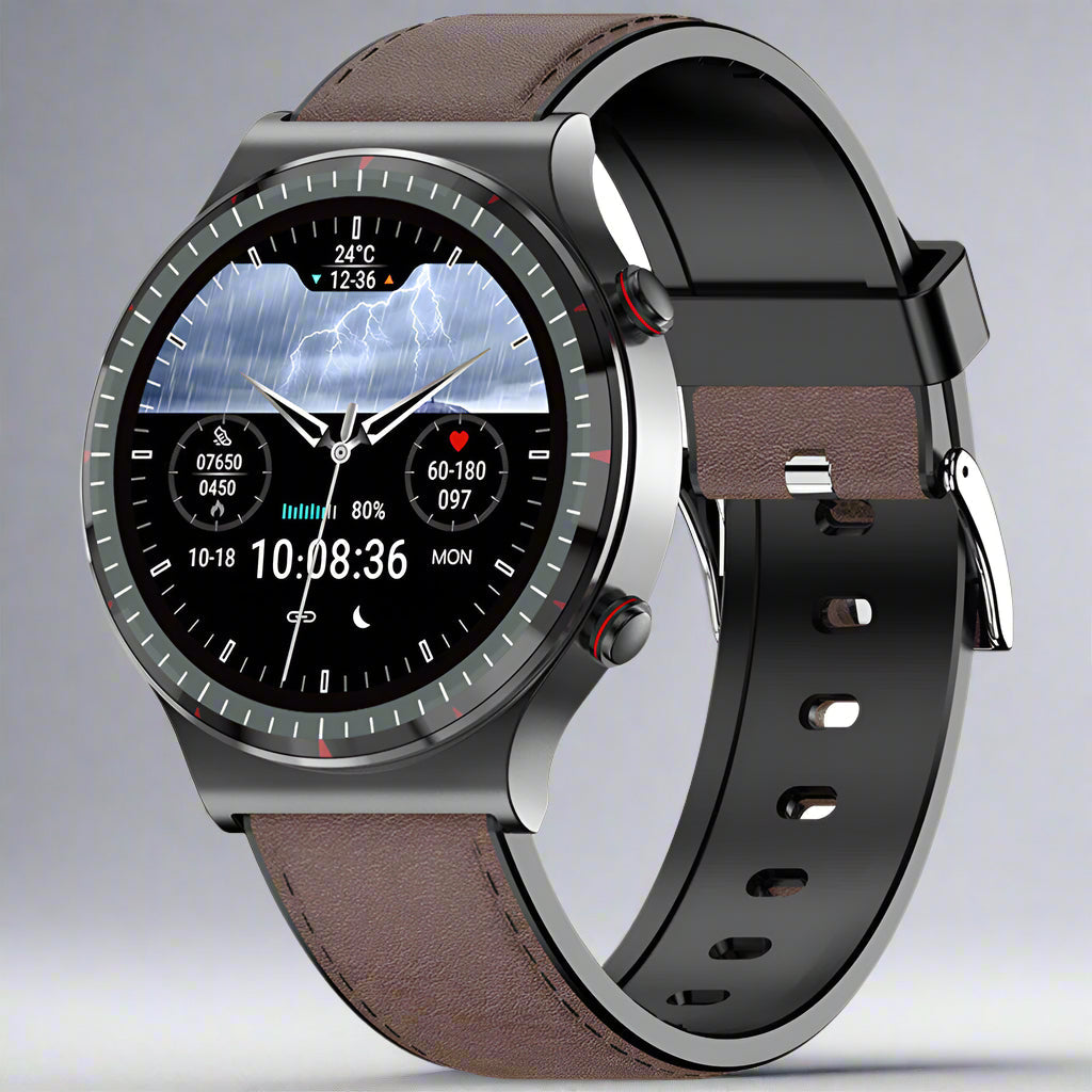 Geavanceerde Smartwatch voor Gezondheidsmonitoring met HD Touchscreen en Sportmodi – 24/7 Hartslagmeting en Bloeddrukanalyse