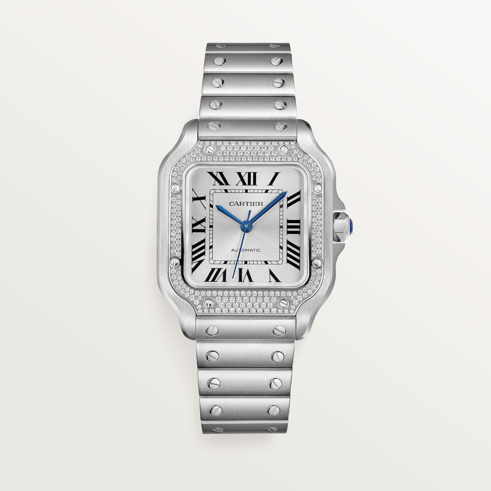 fake cartier watch Santos medium model mechanical movement with automatic winding caliber 1847 MC(1:1 replica) - Top club