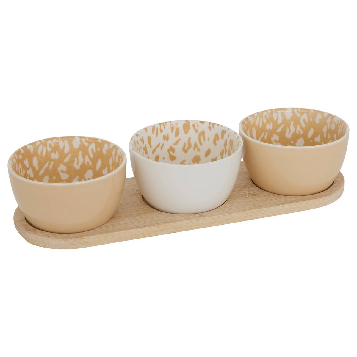 Aperitif set "Leopardi" stoneware (ceramic), 4 pieces