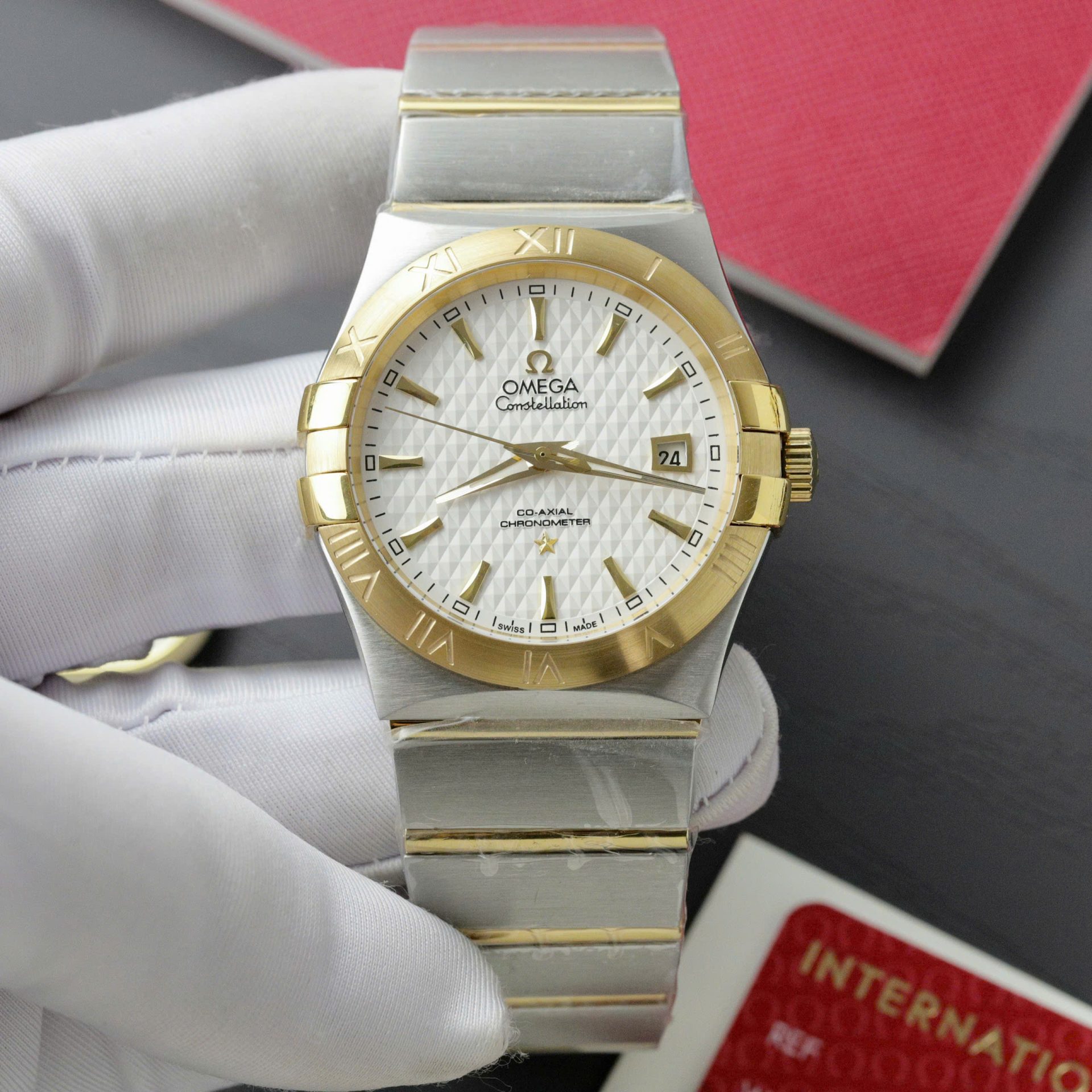 Omega Constellation Co-Axial Fake Watch Metal Wire 38mm - Top club