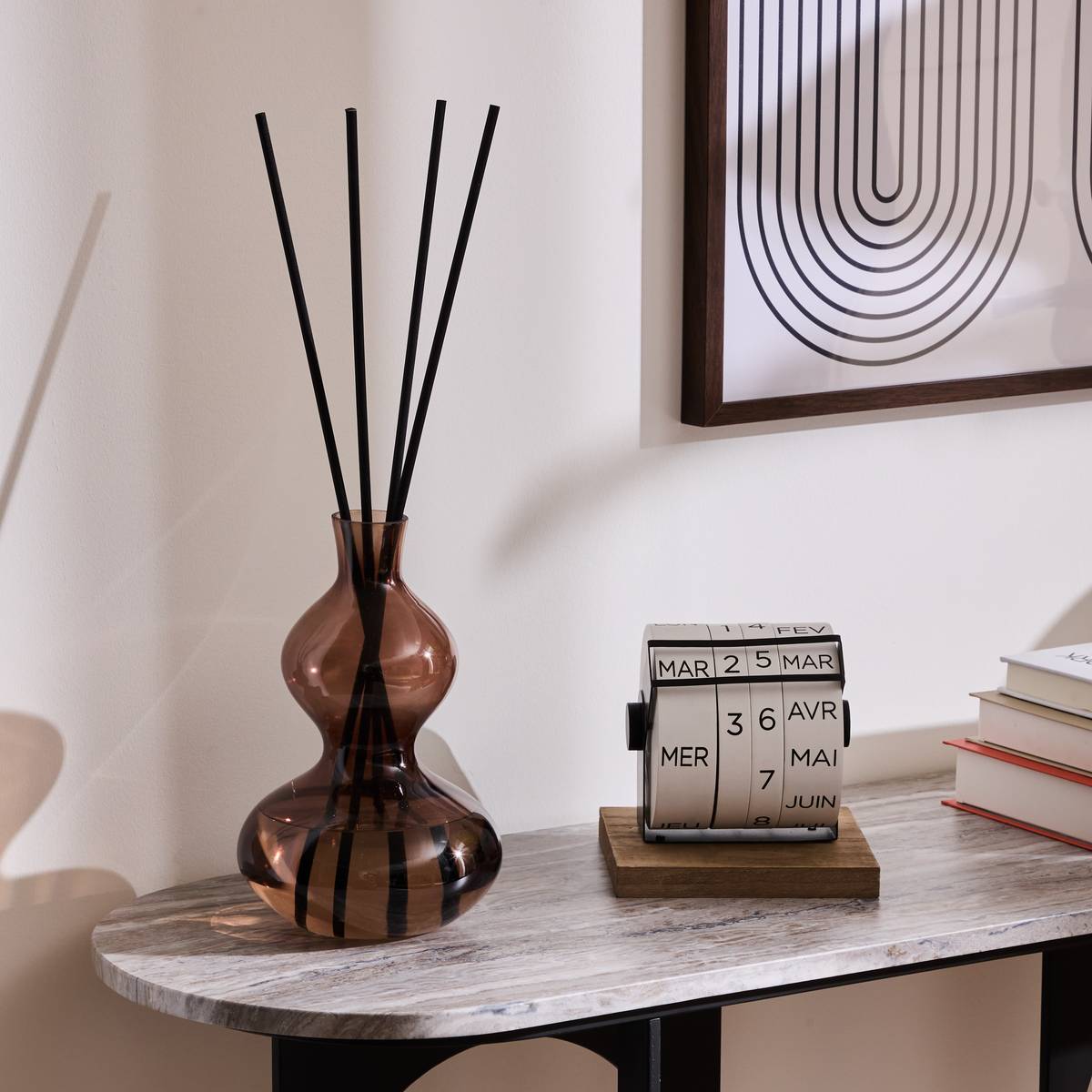 Diffuser "Hanae" Amber, Dark Red, 1000ml