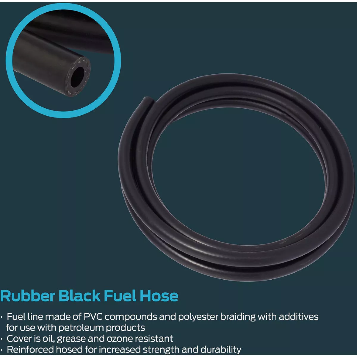 EZ-Flo 10 Ft. 1/4 In. ID Fuel Hose