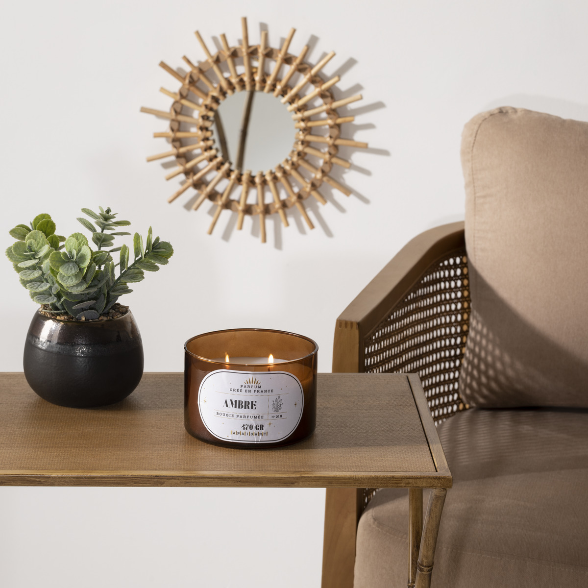 Scented candle "Snow" Amber, 470g