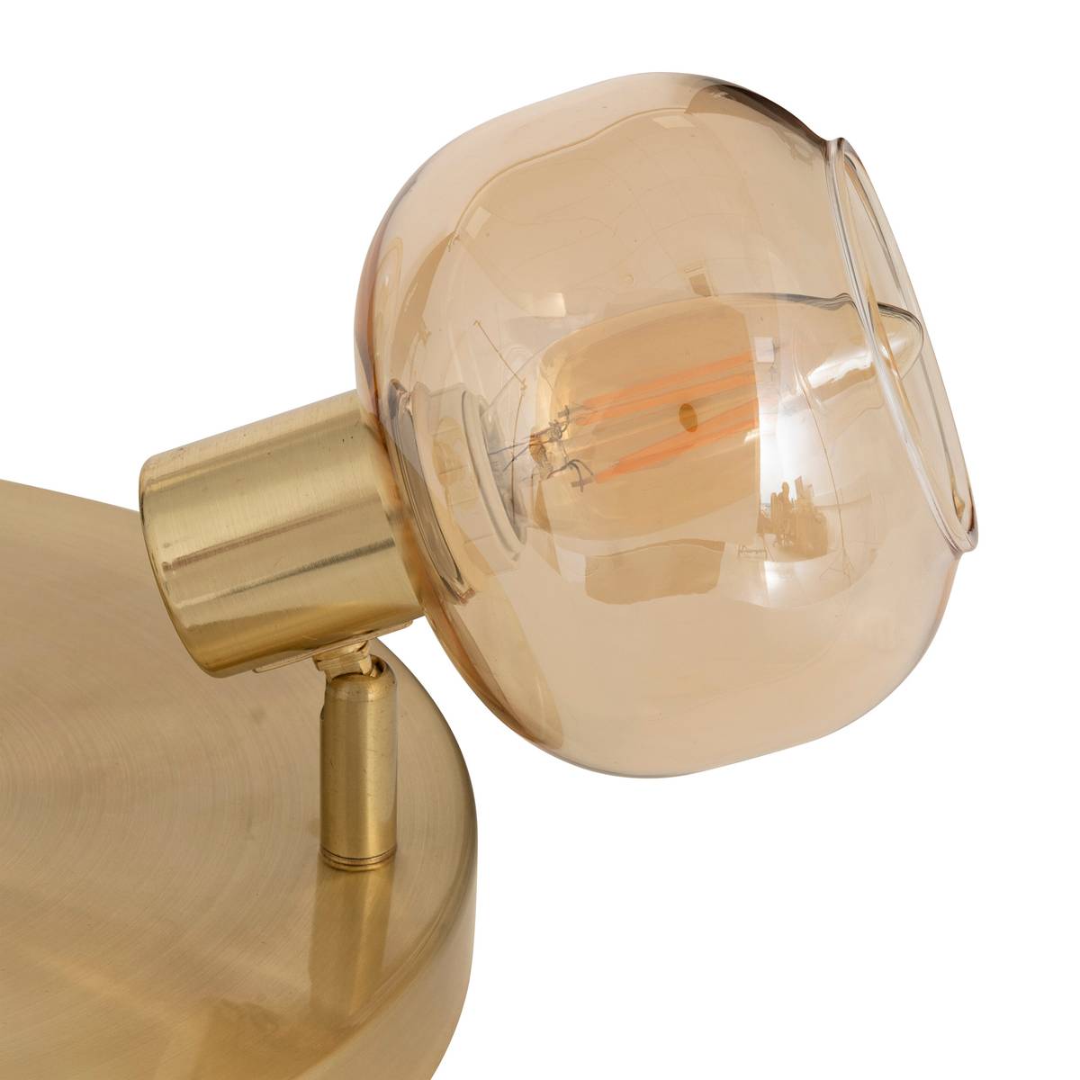 Ceiling Light "Pilia" Amber, 25x16 cm
