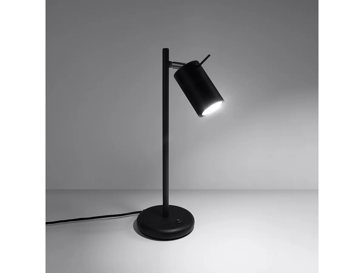 Lampes de bureau Briix moderne en acier - 1 sources lumineuses 3000K - L.14,5 x H.43 cm - noir
